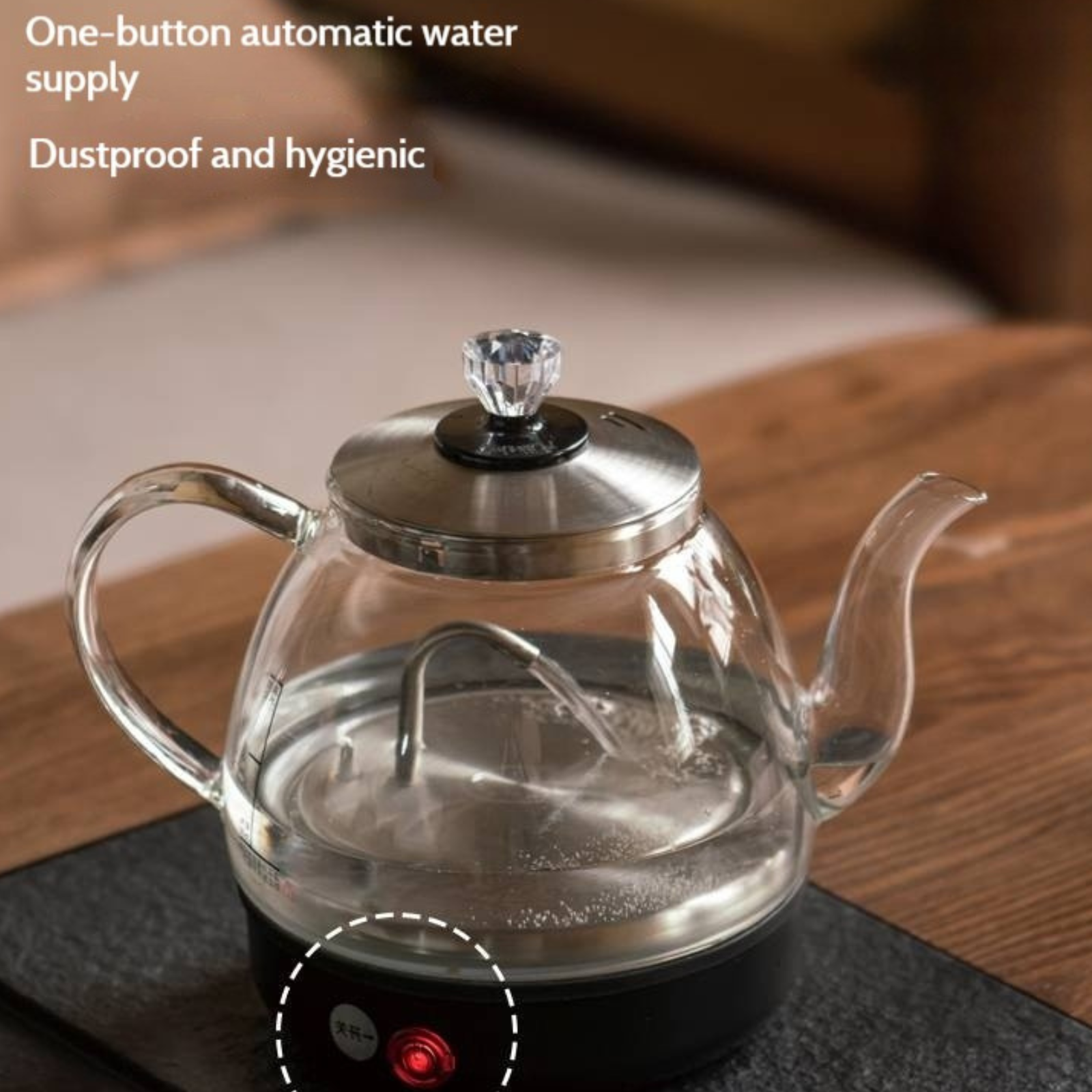 Pine Solid Wood Retractable Tea Table
