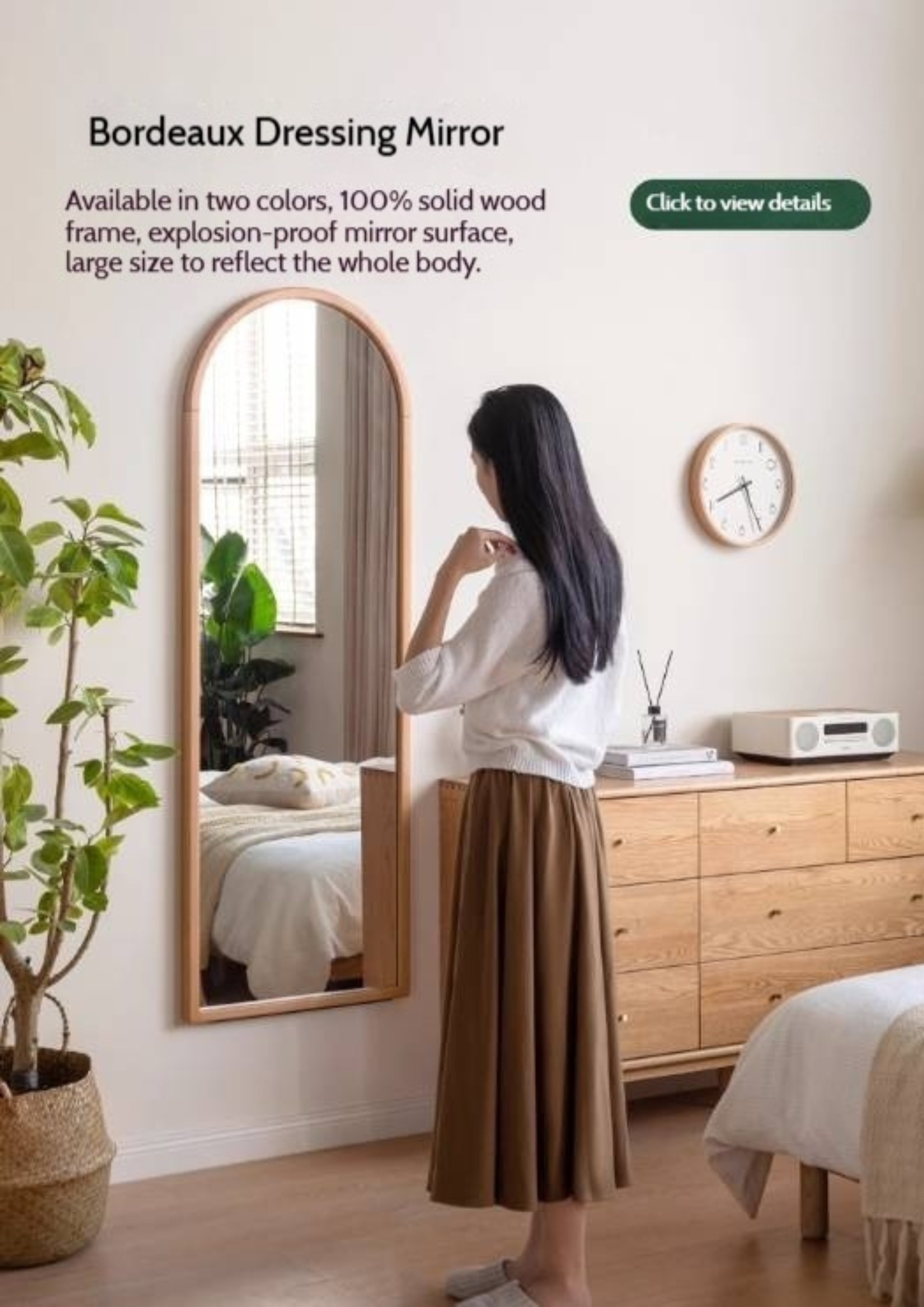 Oak, Solid Rubber Wood Modern Shoe Cabinet