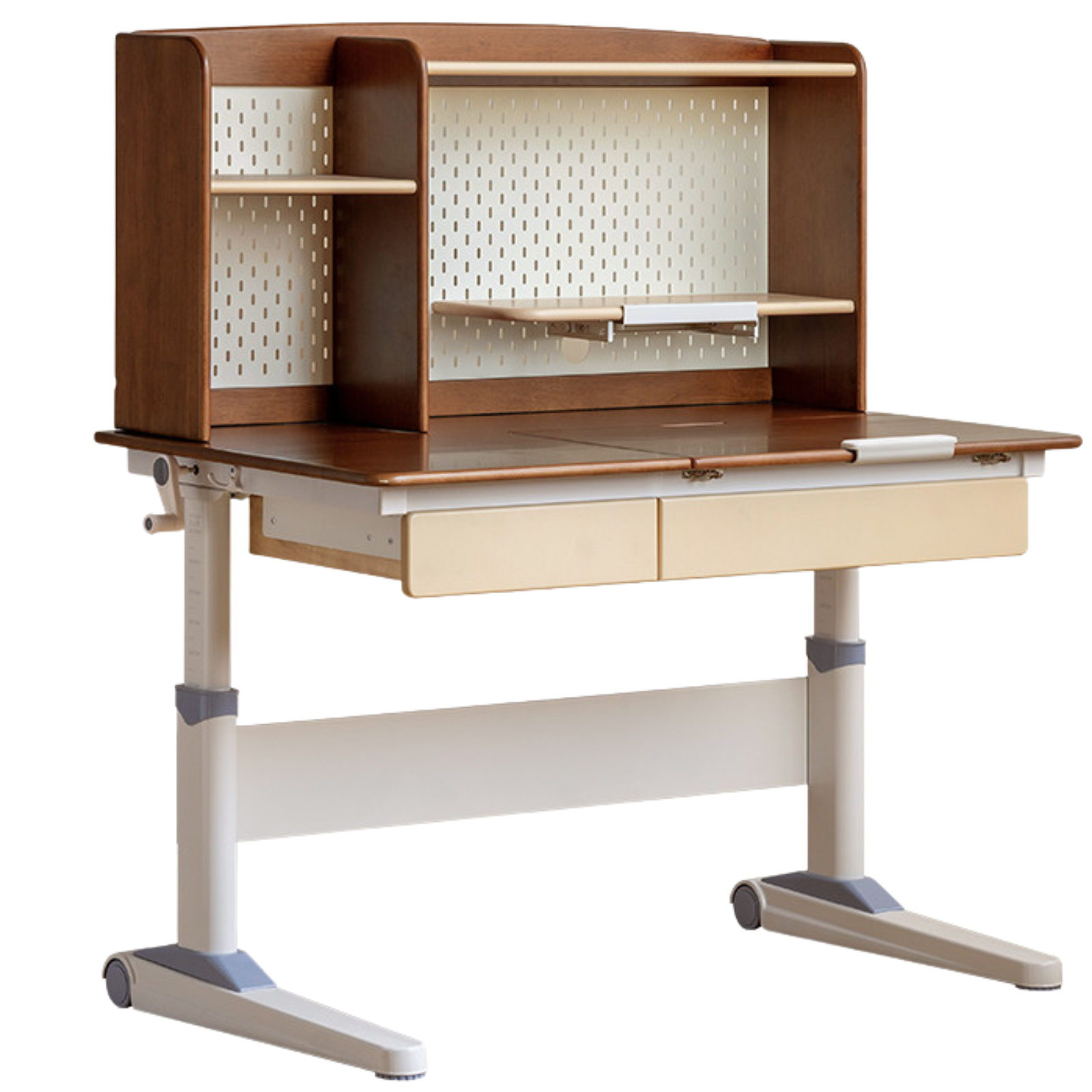 Solid Rubberwood Retro Style Children's Study Desk