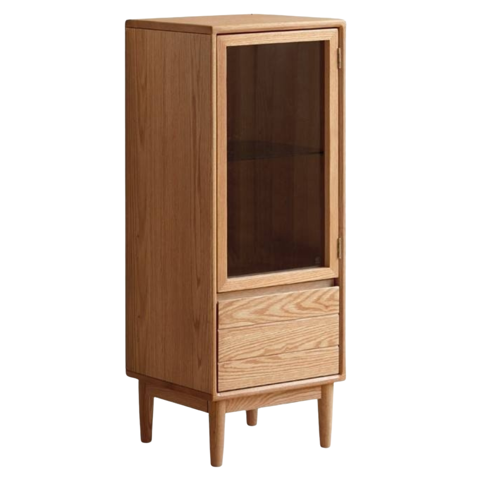 Oak Solid Wood Modern Simple Storage Side Cabinet.