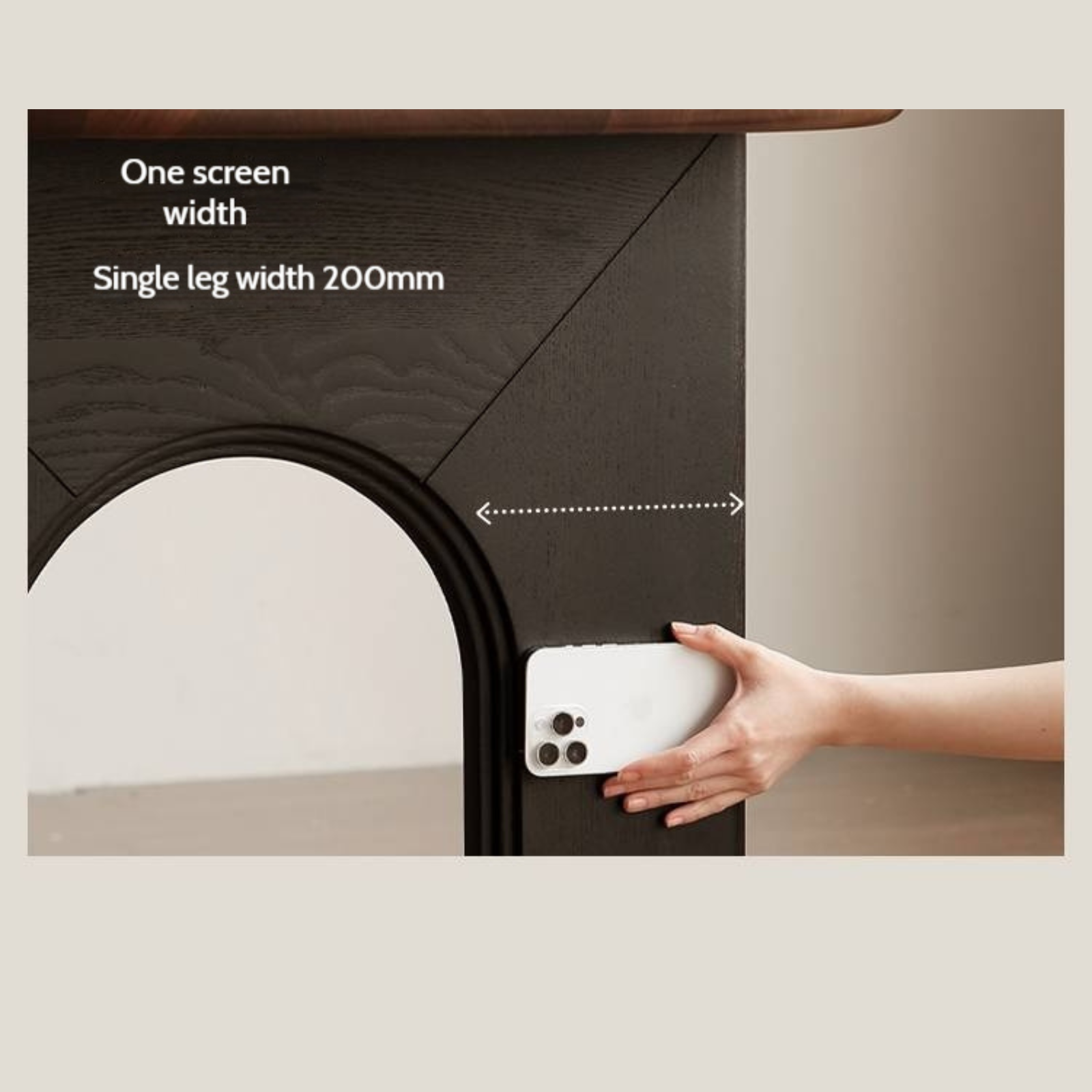 Black Walnut Solid Wood French Retro Style Dining Table