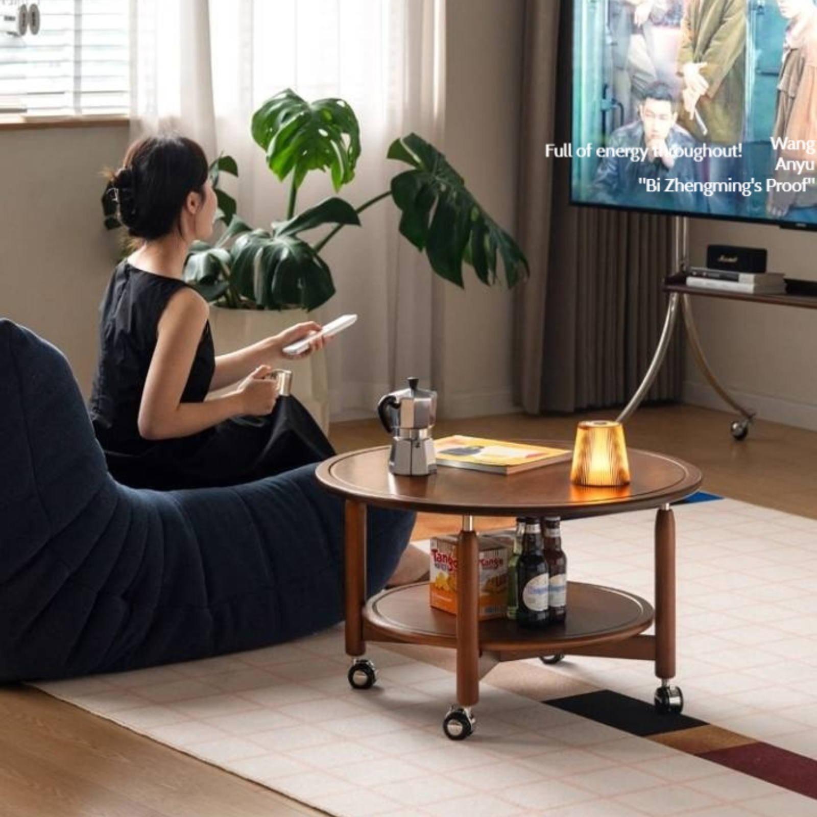 Poplar Solid Wood Antique Style Coffee Table