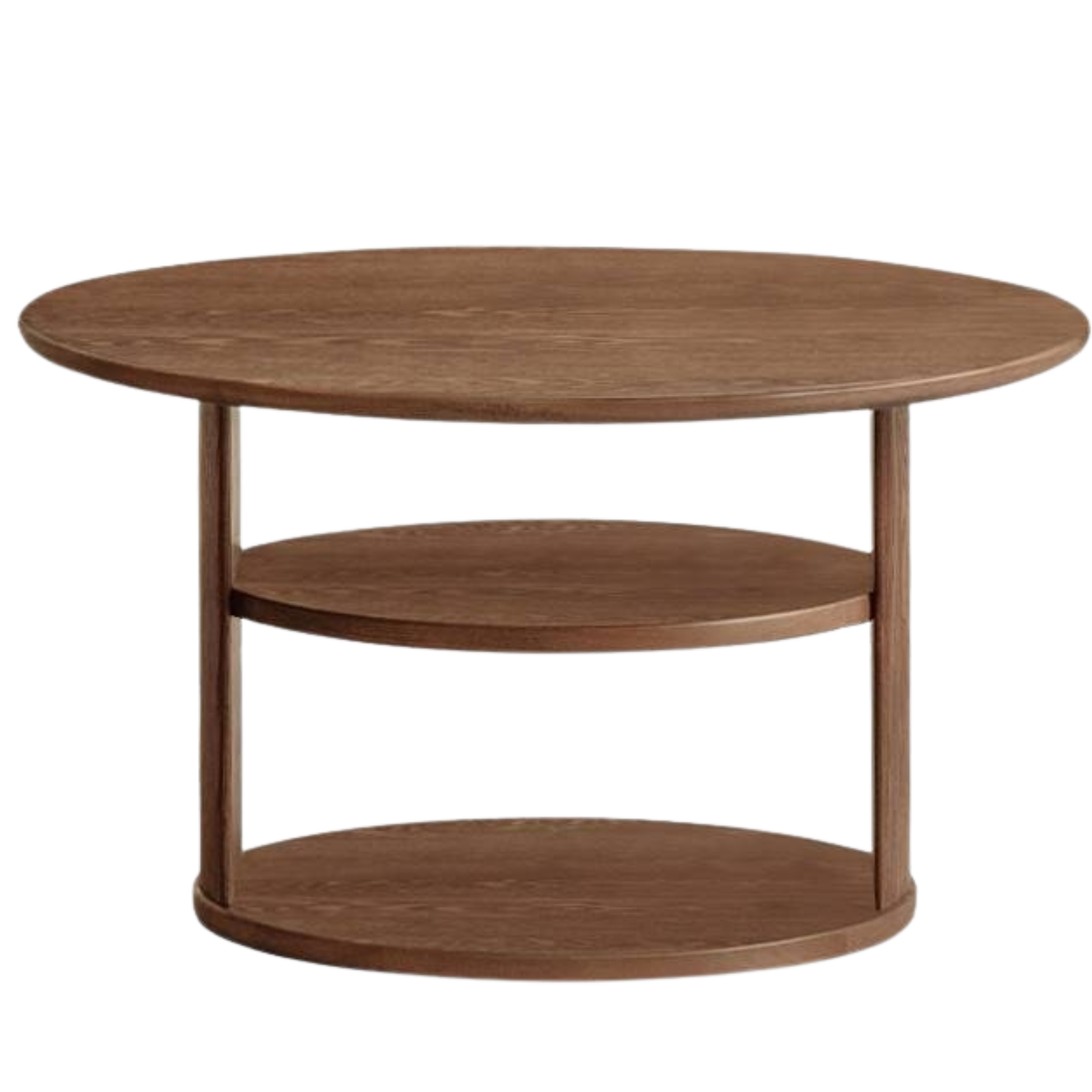 Ash Solid Wood Dual Use Round Tea Table