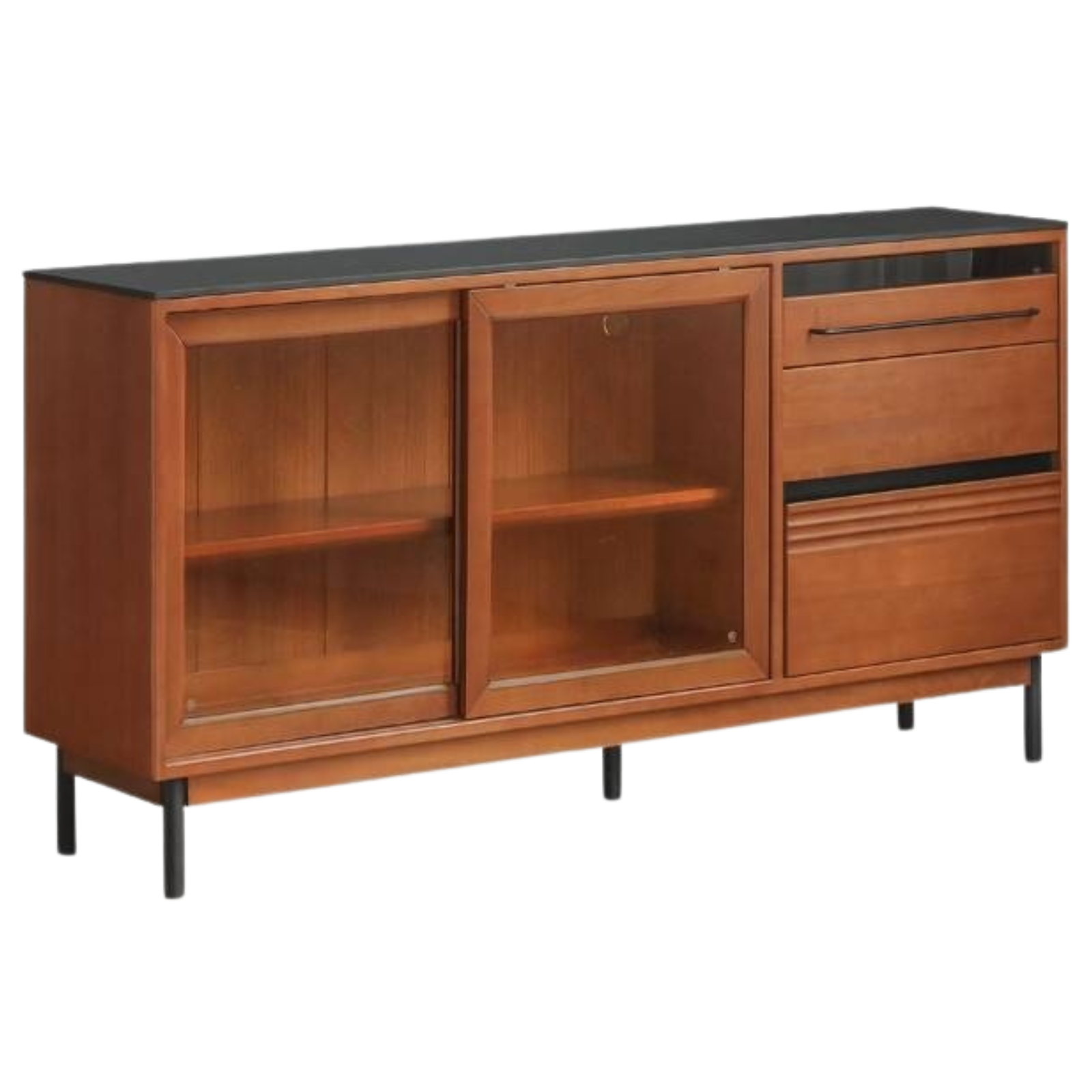 Poplar Solid Wood Antique Style Dining Cabinet