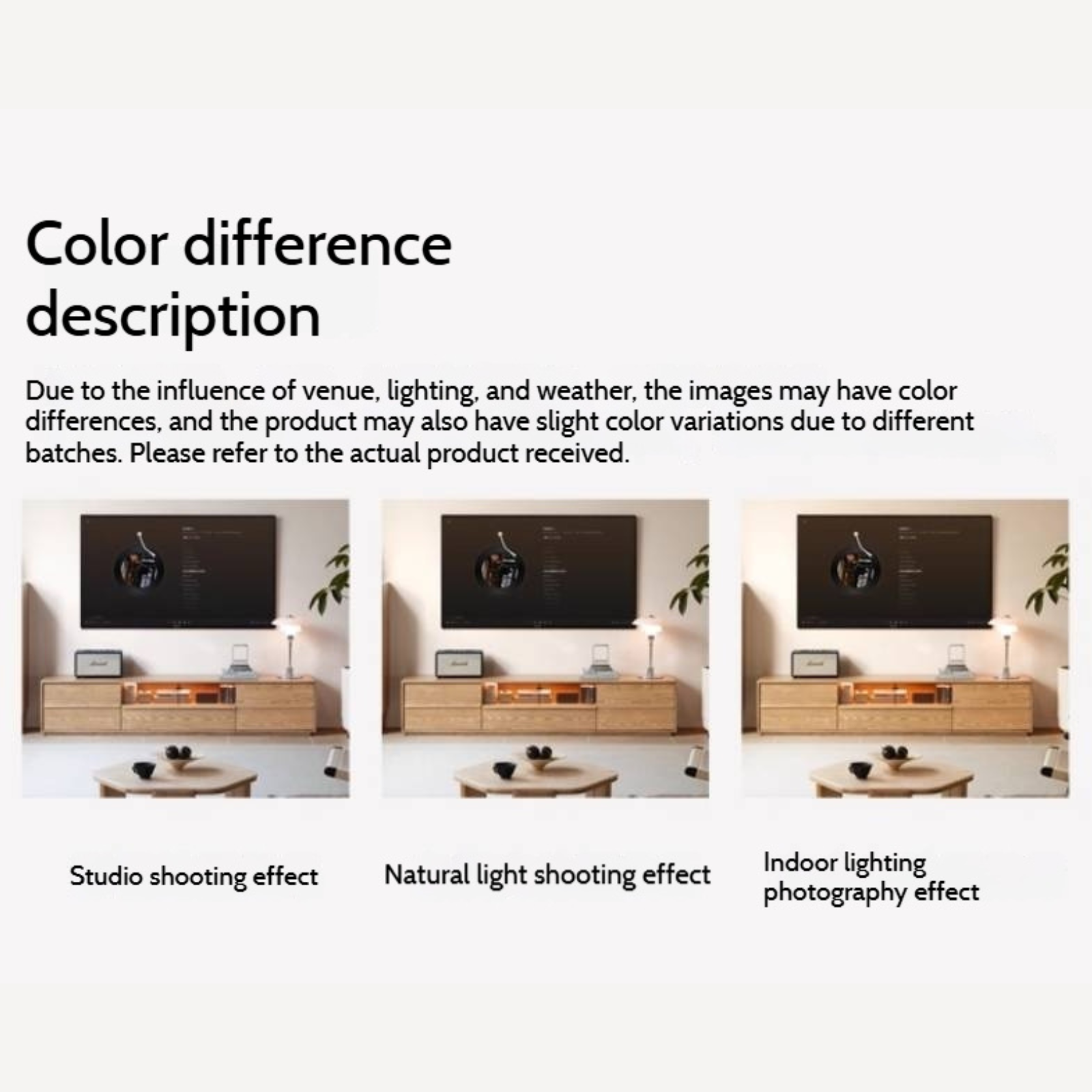 Ash Solid Wood Wabi-Sabi Style TV Cabinet