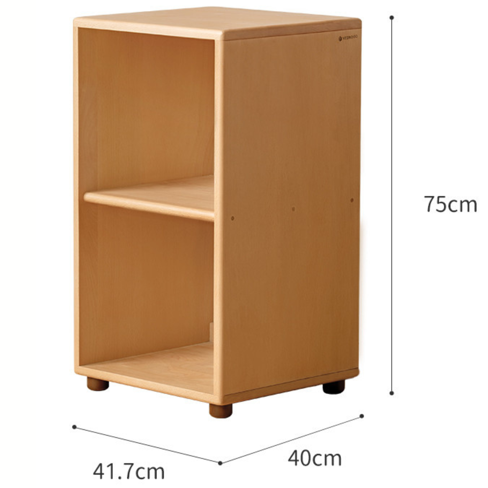 Solid Rubber Wood, Beech Solid Wood Nordic Style Children's Chest of Drawers