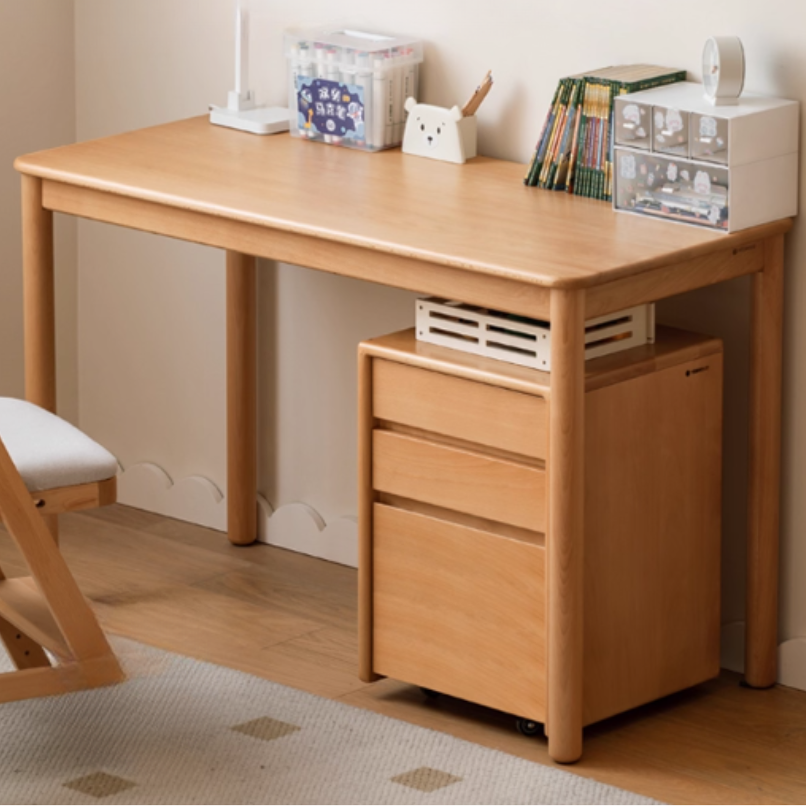 Beech Solid Wood Children's Study Table
