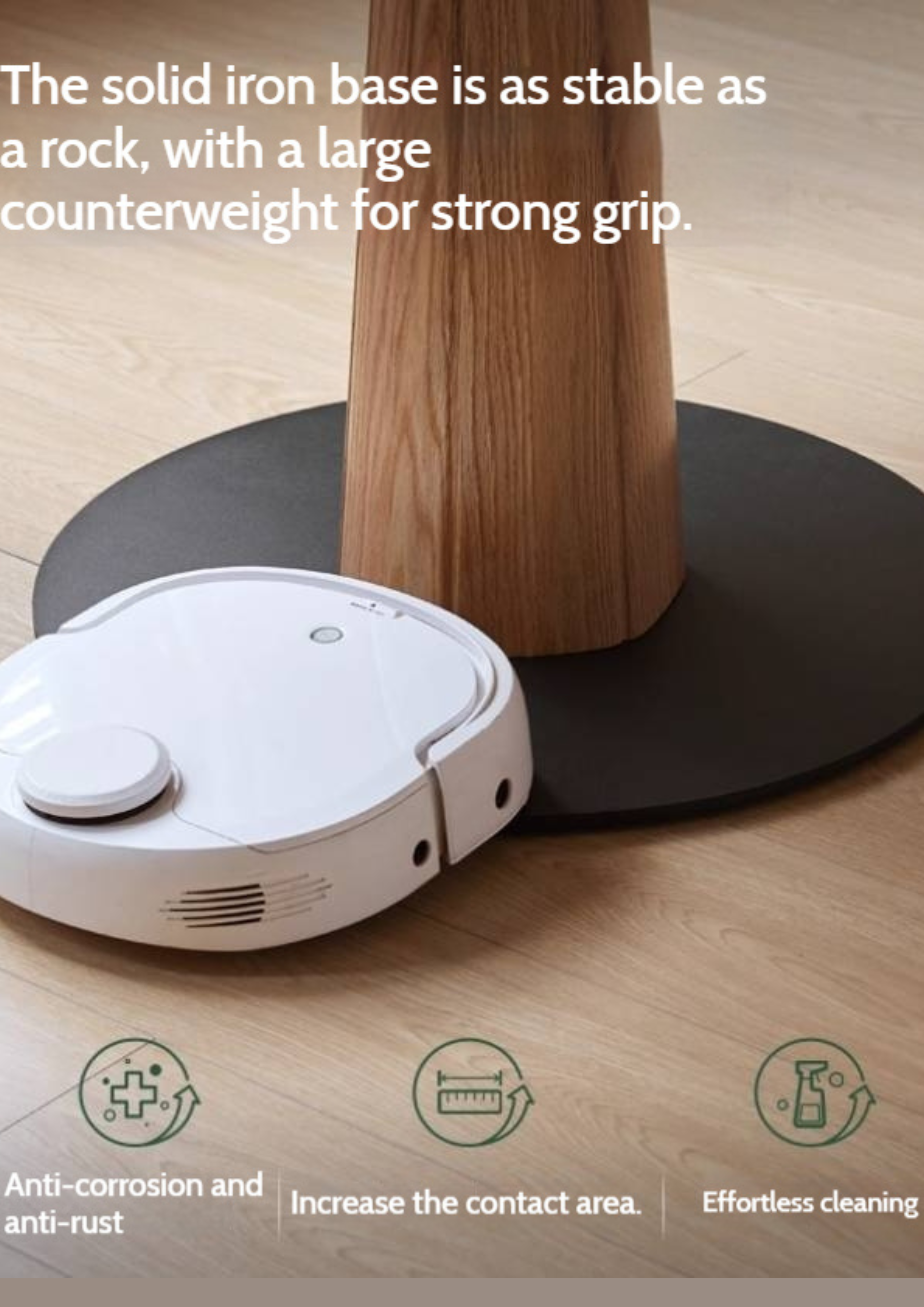 Oak Solid Wood Slab Round Dining Table