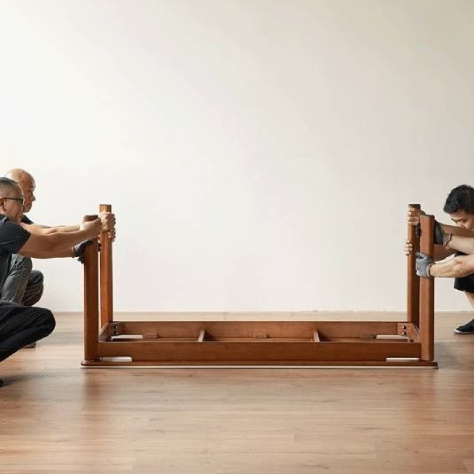 Tulipwood Solid Wood Vintage Style Restaurant Stone Slab Dining Table