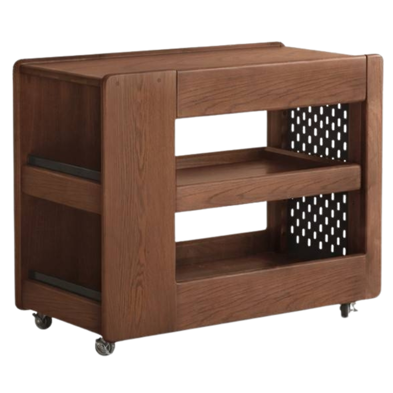 Black Walnut, Oak Solid Wood Luxury Corner Side Table