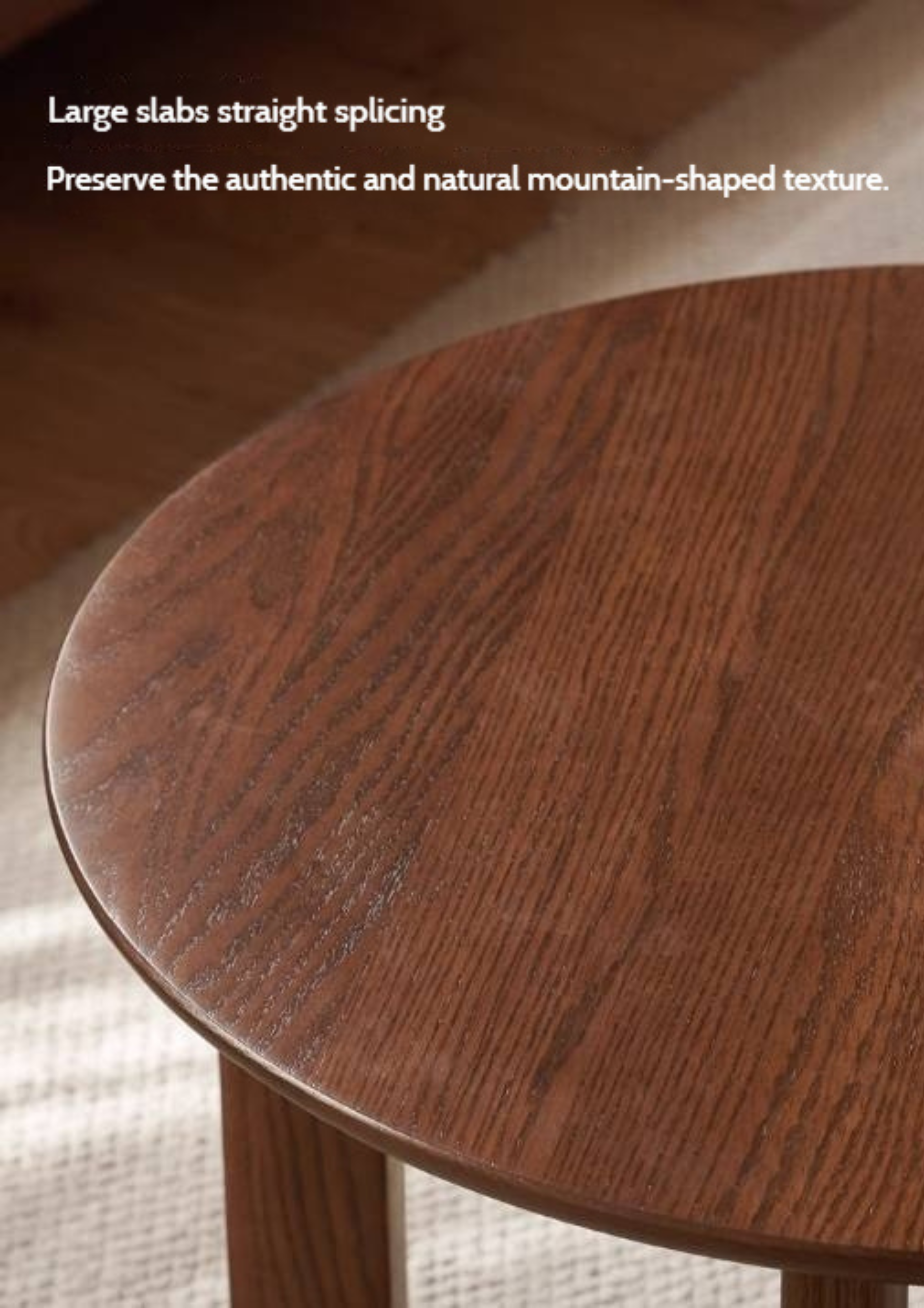 Sandalwood, Oak Solid Wood Modern Coffee Table