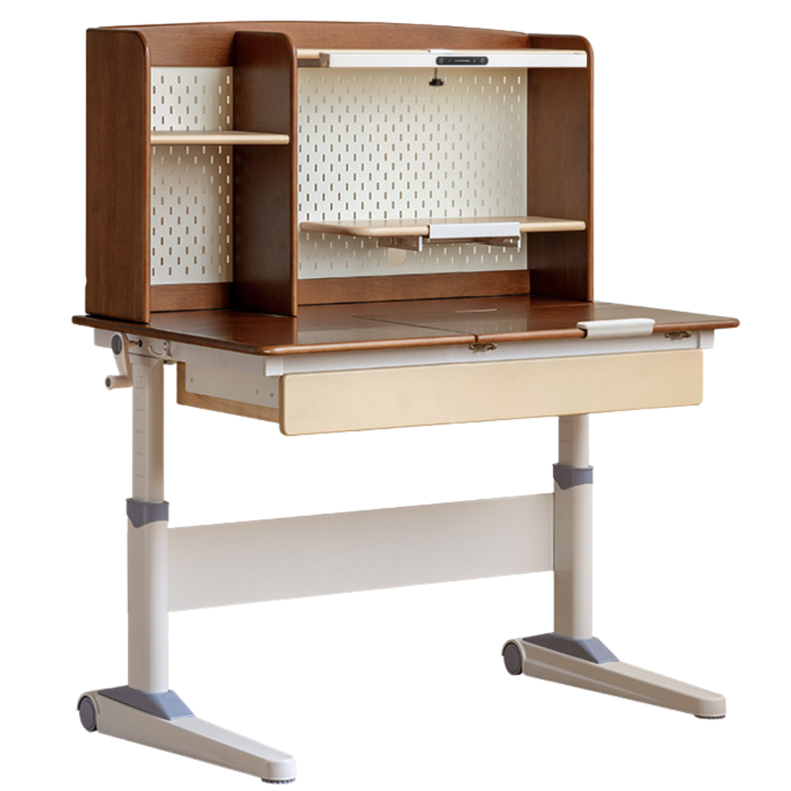 Solid Rubberwood Retro Style Children's Study Desk