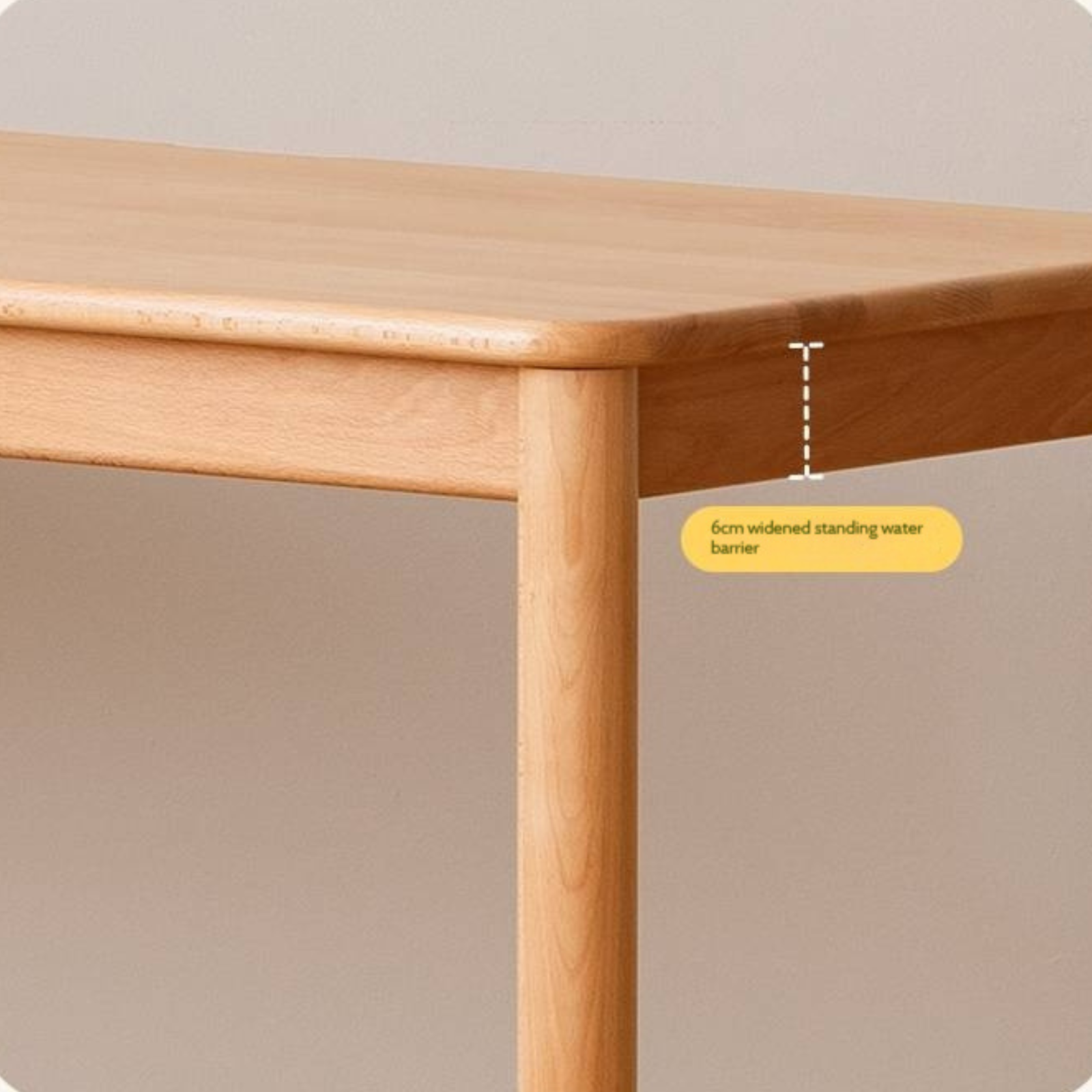 Beech Solid Wood Kids Study Table