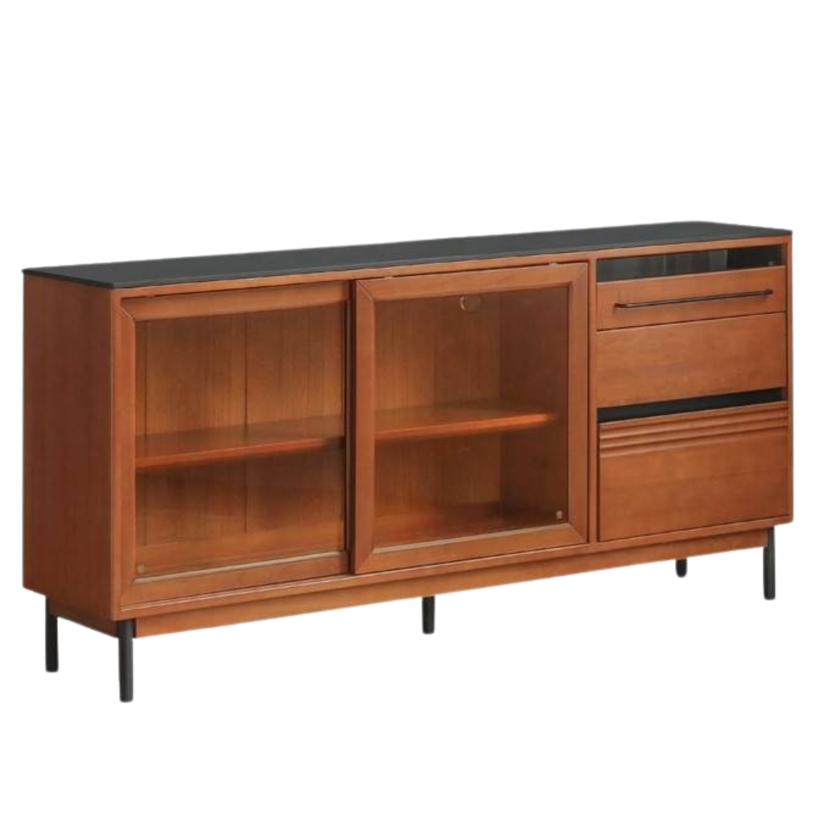 Poplar Solid Wood Antique Style Dining Cabinet