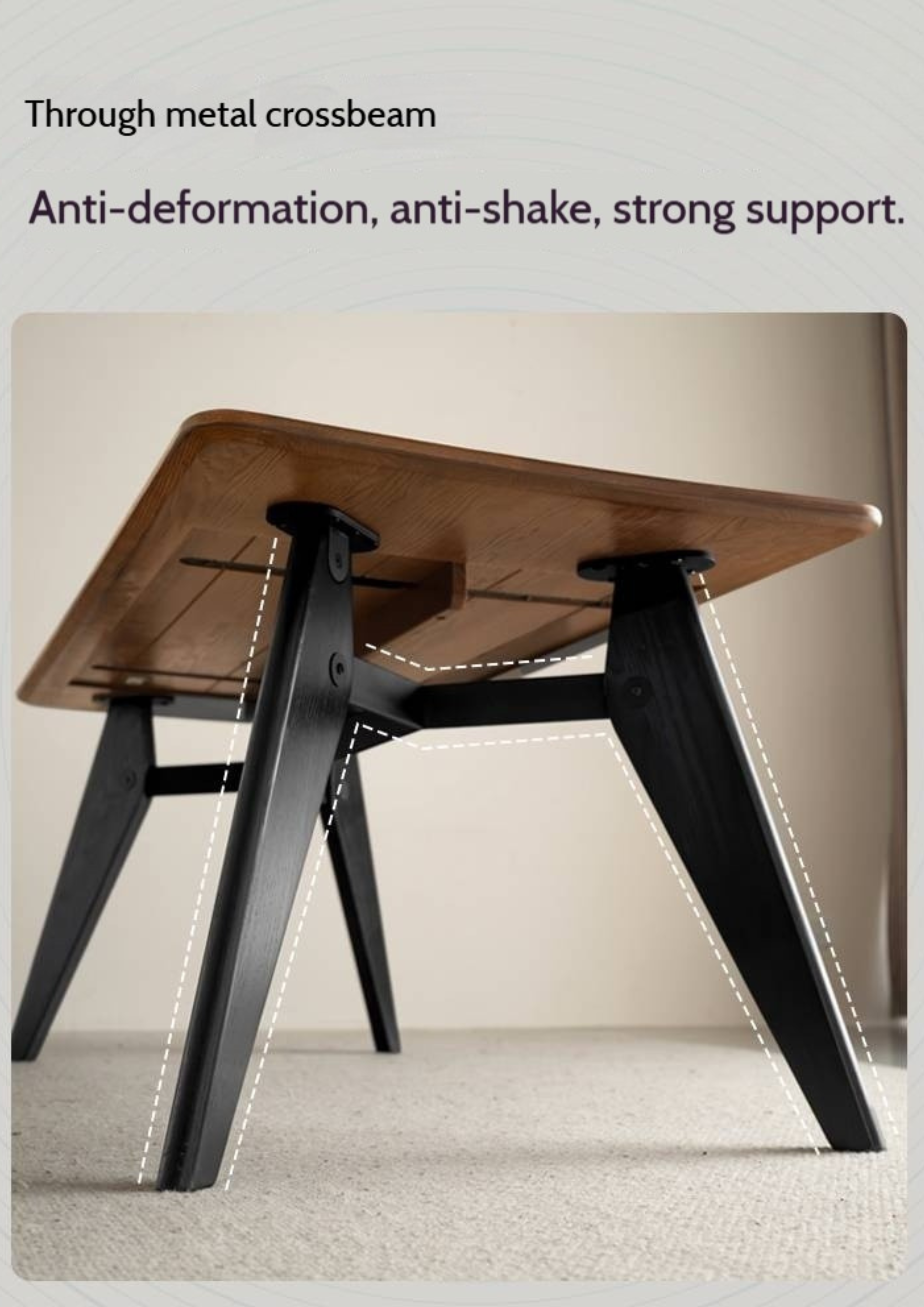 Oak Solid Wood Italian Light Luxury Dining Table