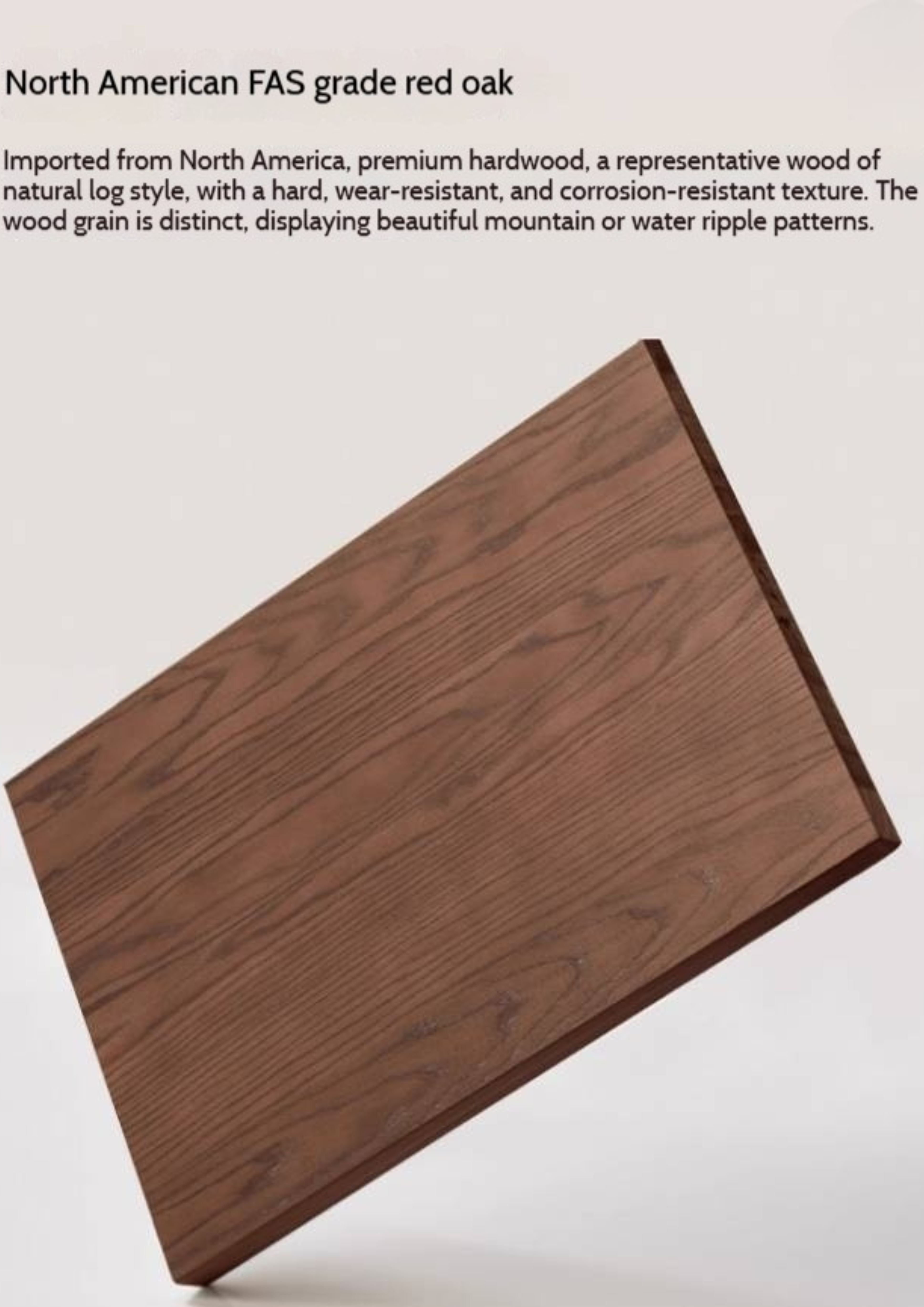 Oak Solid Wood Rock Plate Shoe Cabinet