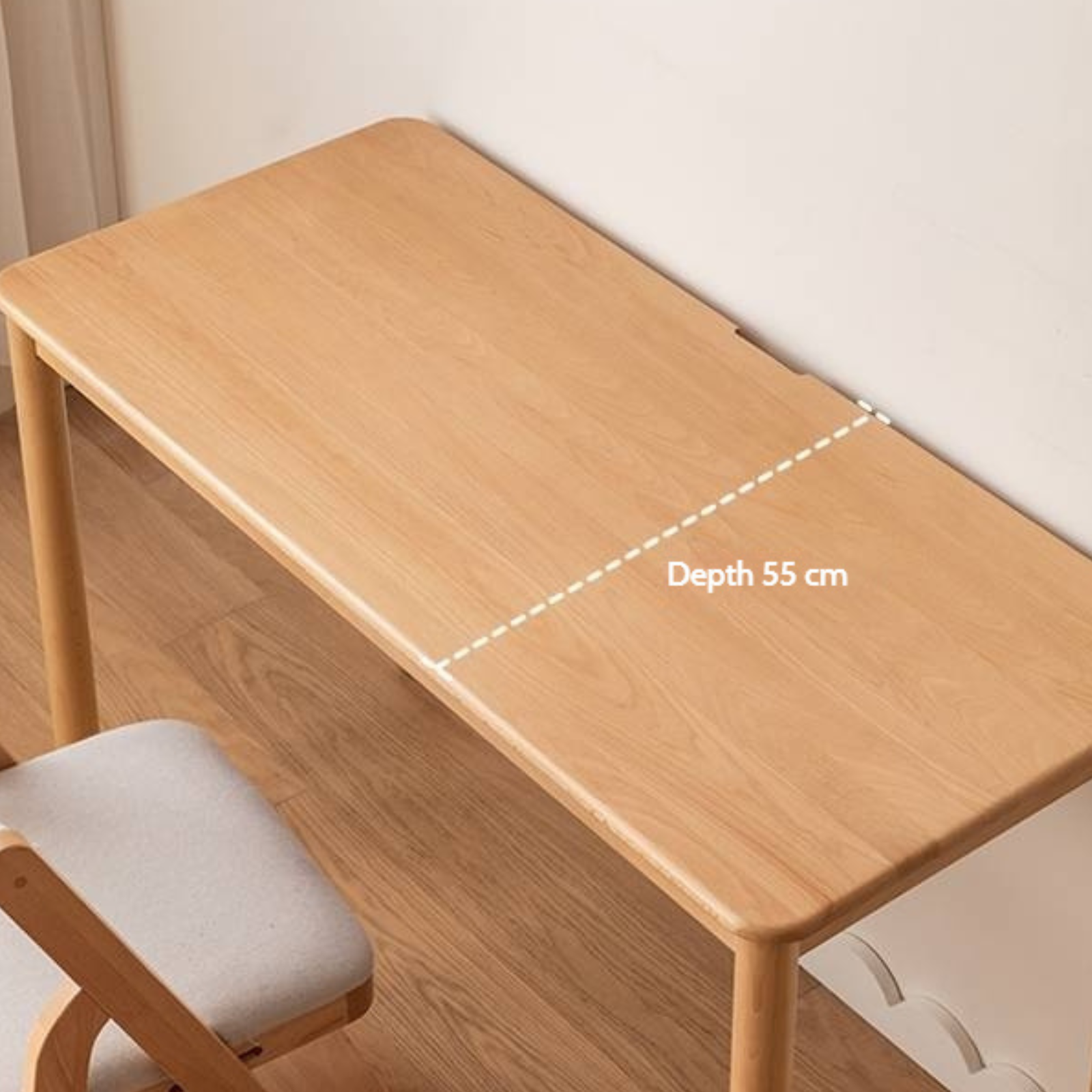 Beech Solid Wood Kids Study Table