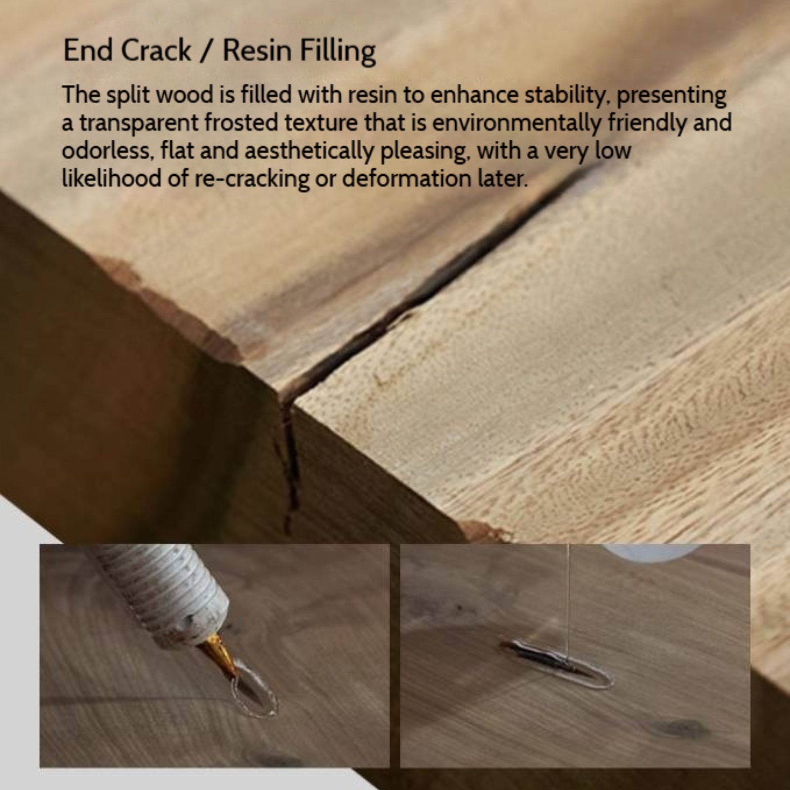 Black Walnut Solid Wood Natural Edge Tea Table