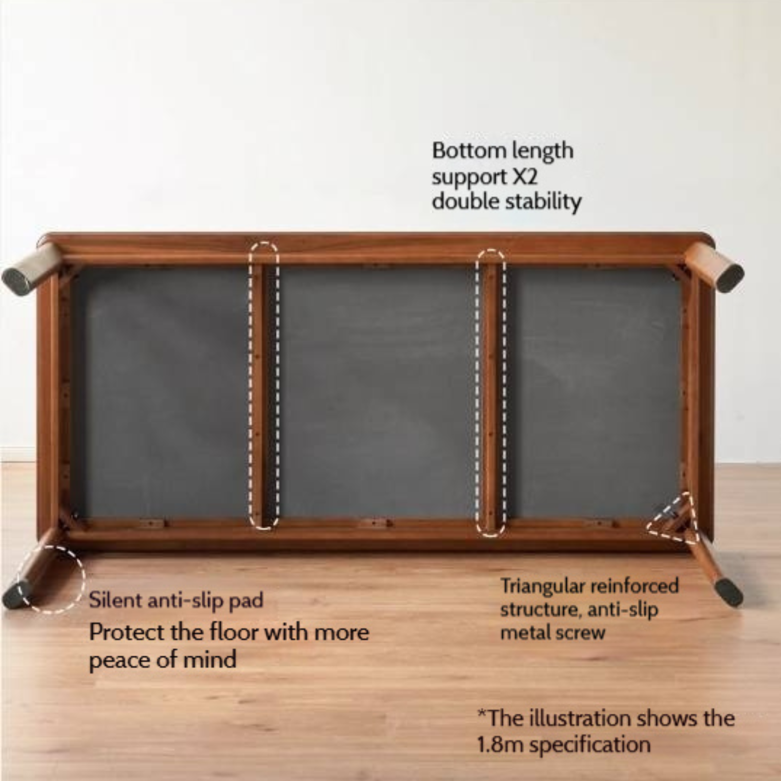 Tulipwood Solid Wood Vintage Style Restaurant Stone Slab Dining Table