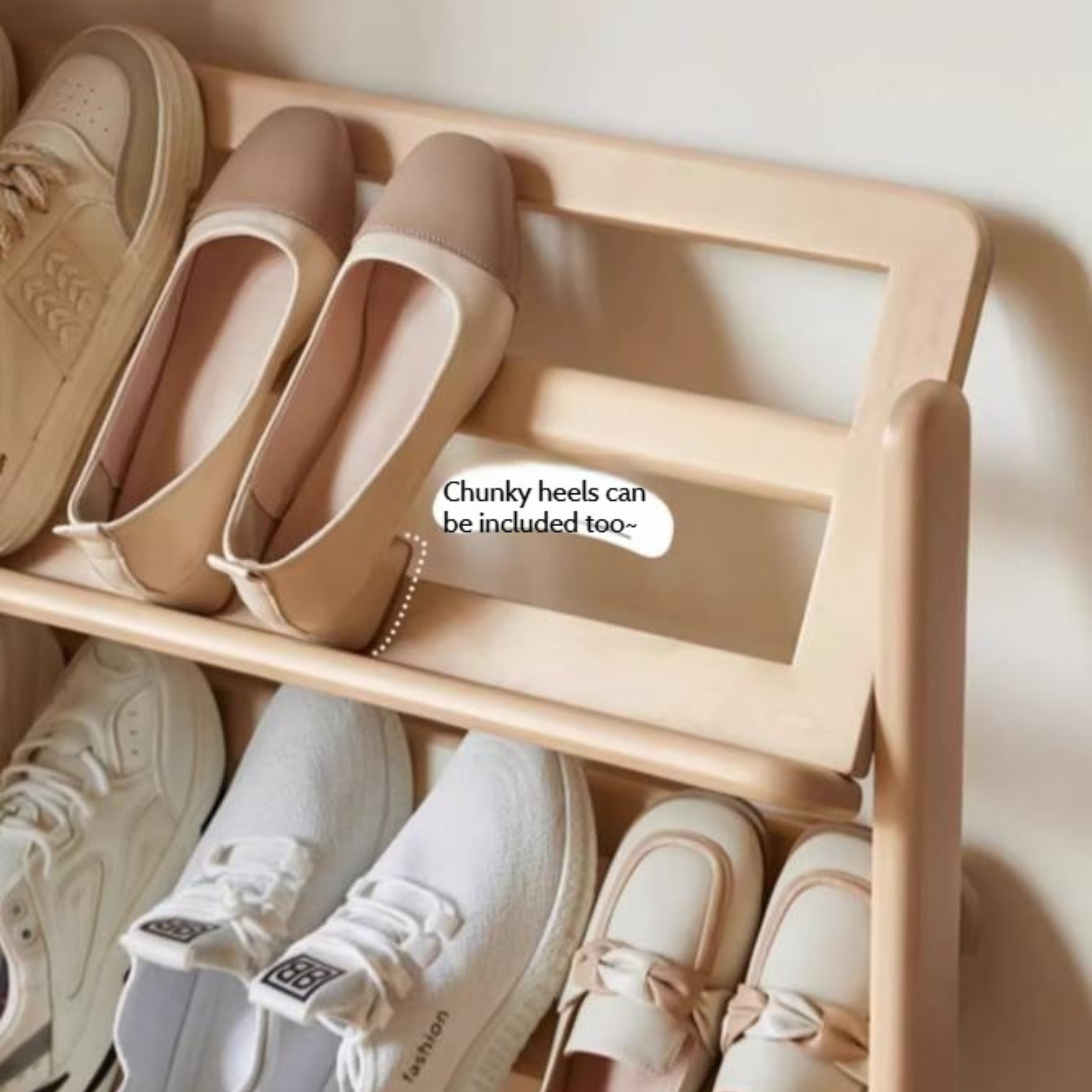 Birch, Beech Solid Wood Multi Layer Ultra Thin Shoe Racks
