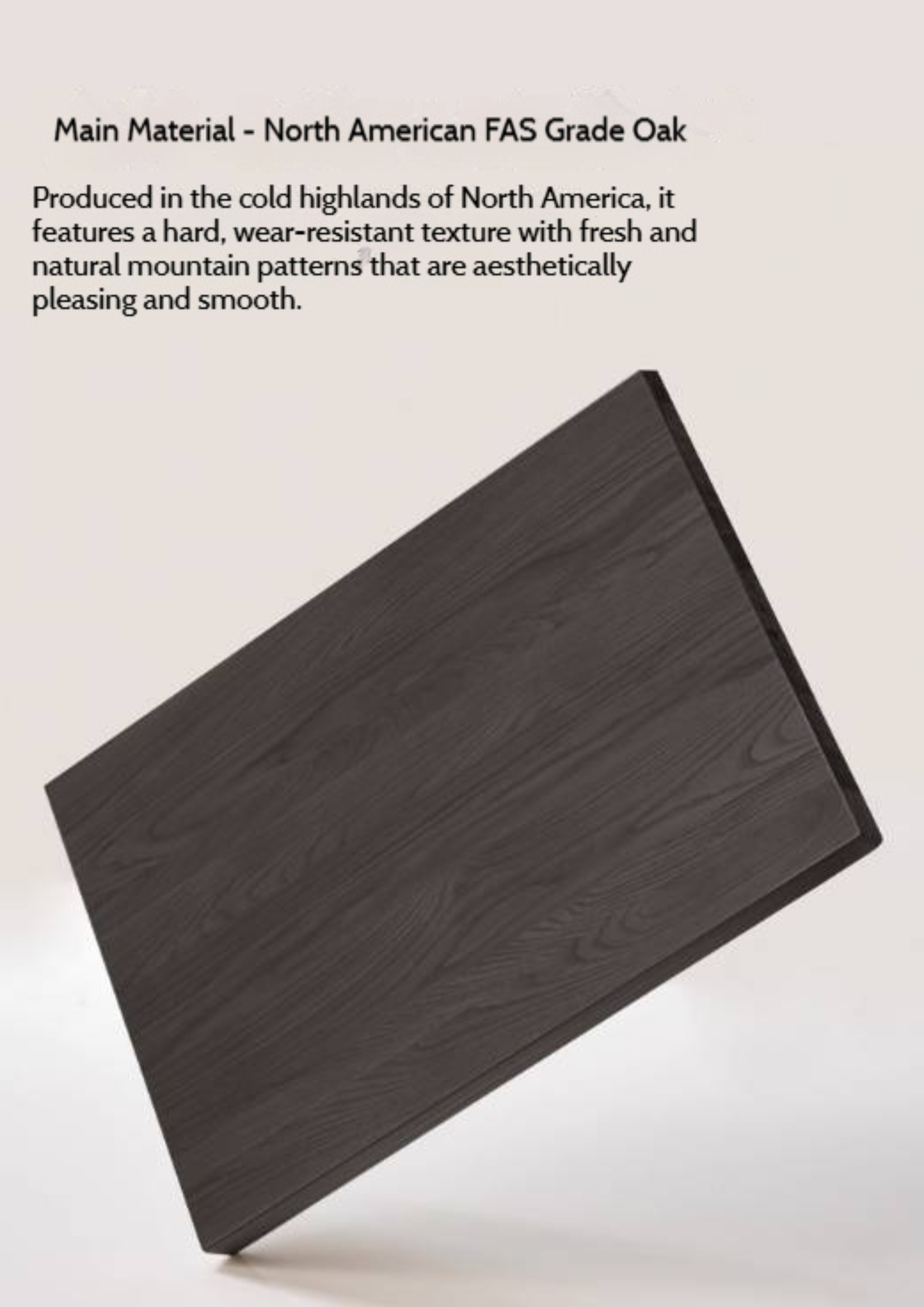 Oak Solid Wood Skeleton Line Modern TV Stand