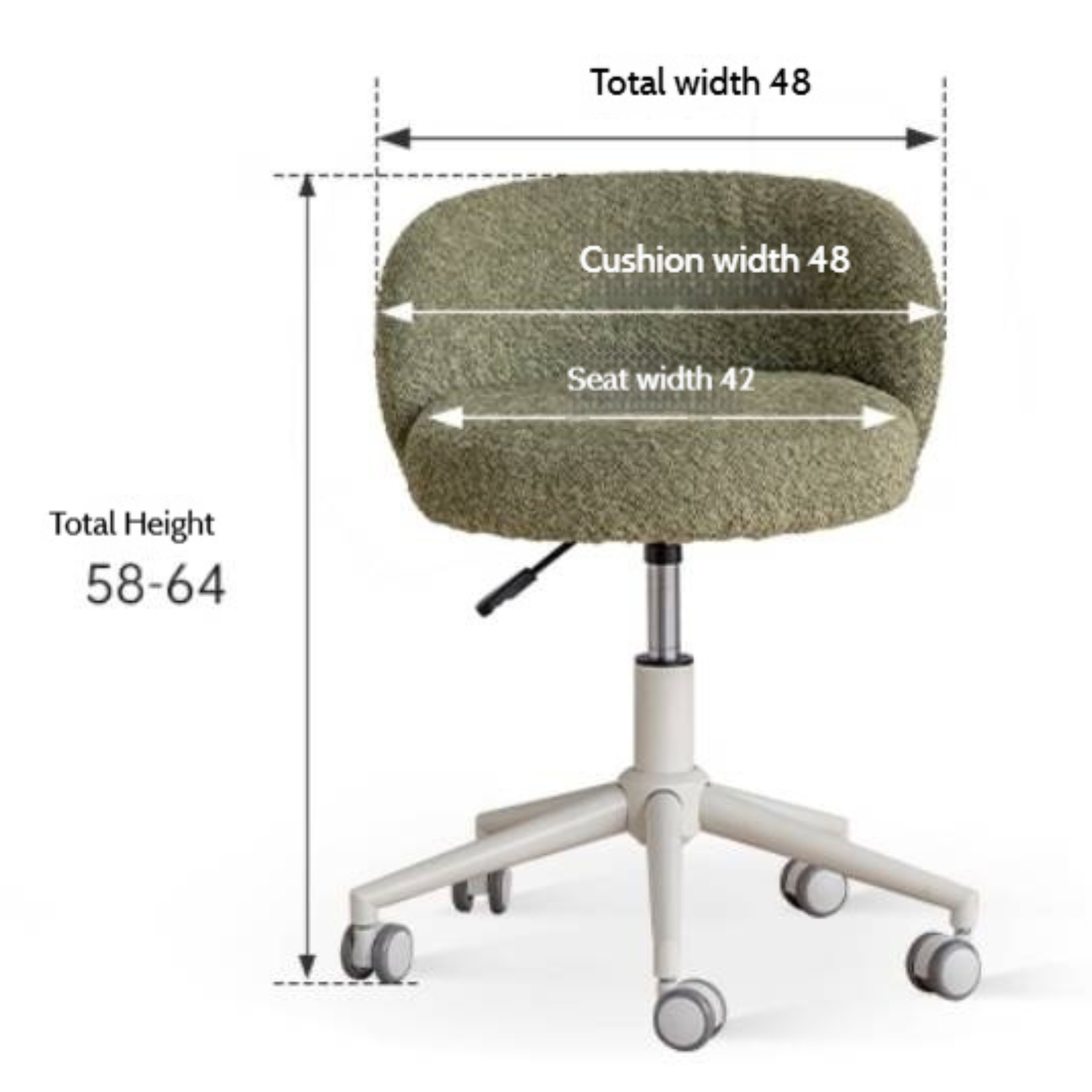 Modern Height Adjustable Makeup Chair