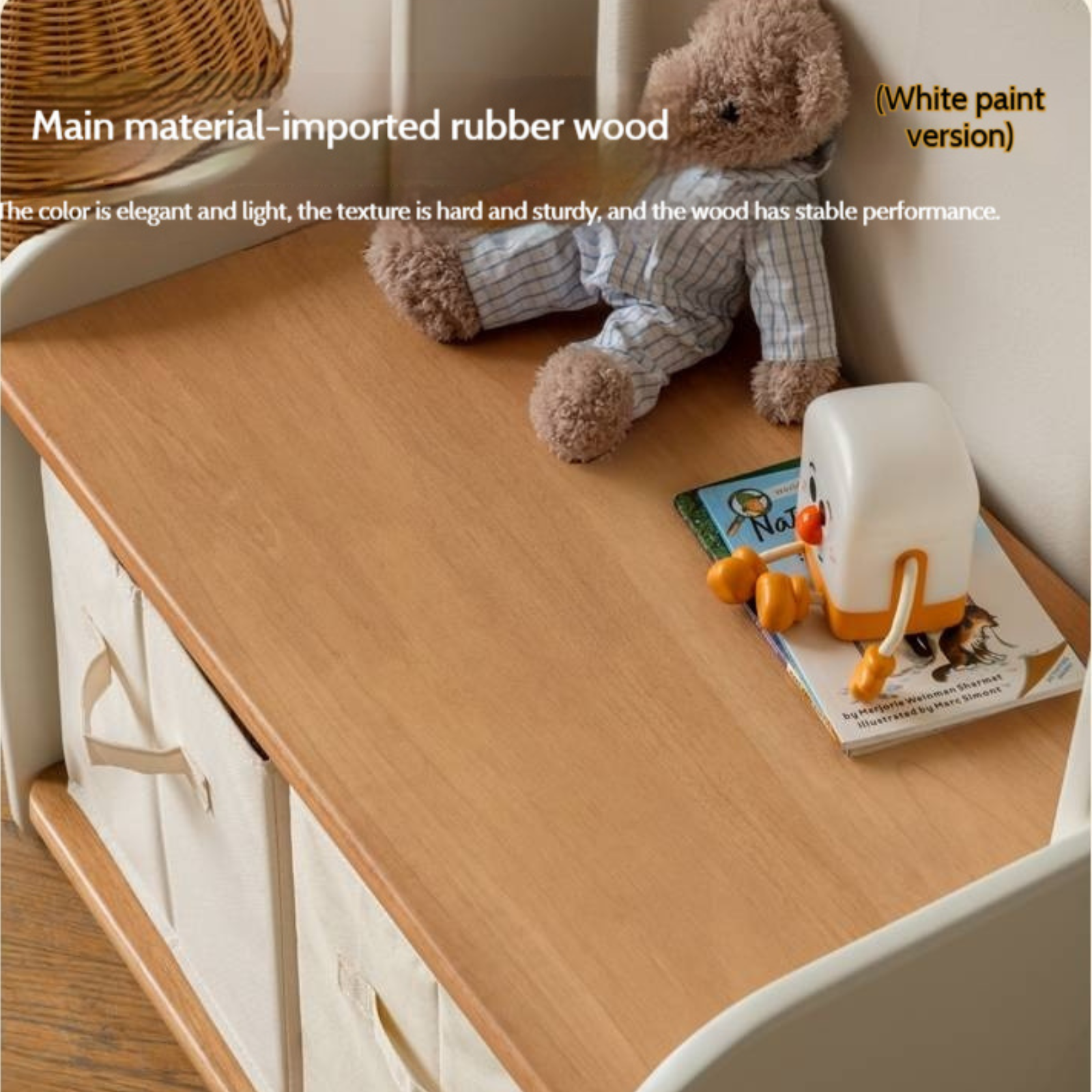 Beech, Solid Rubberwood Children's Clothing Rack