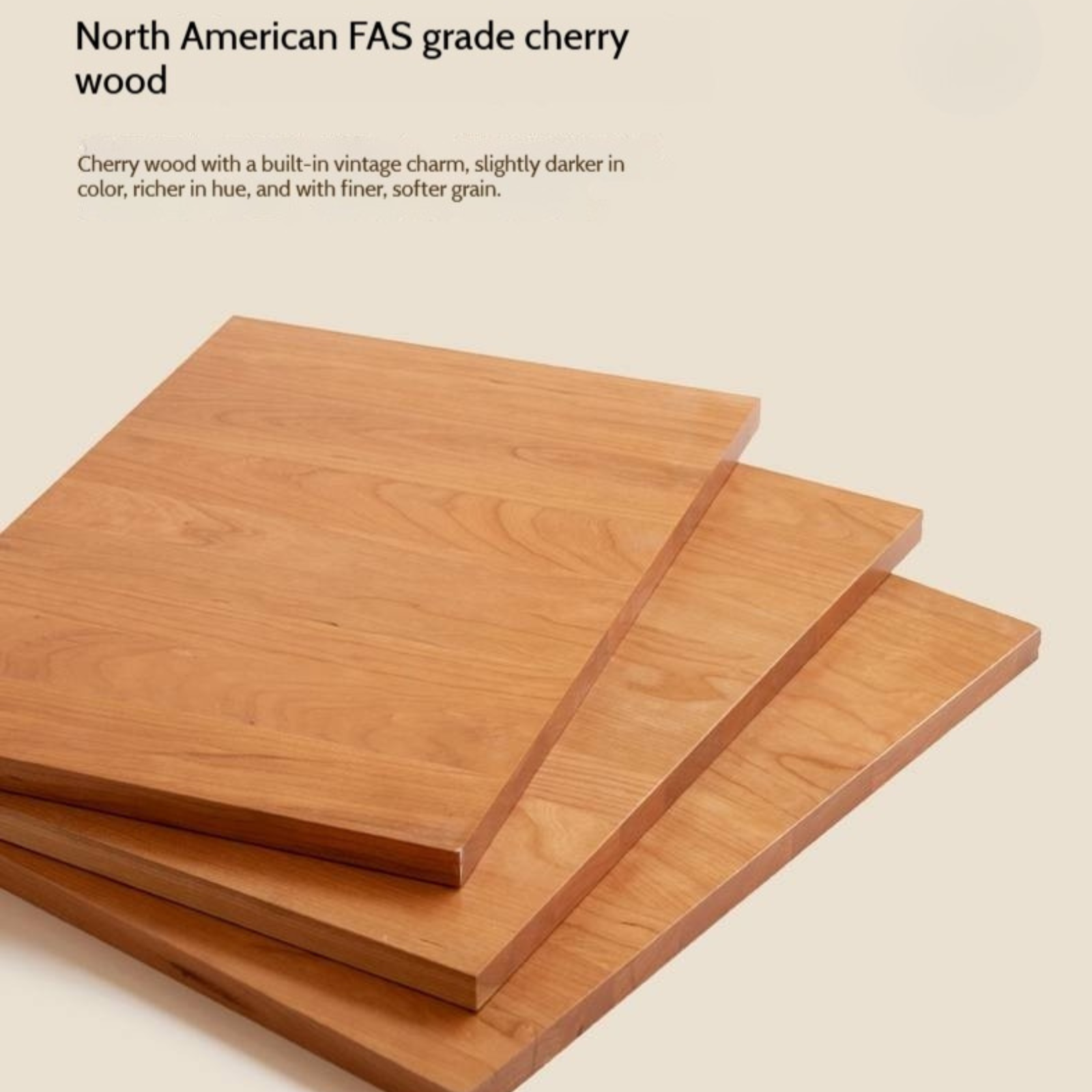 Cherry Solid Wood Retro Six-Drawer Chest