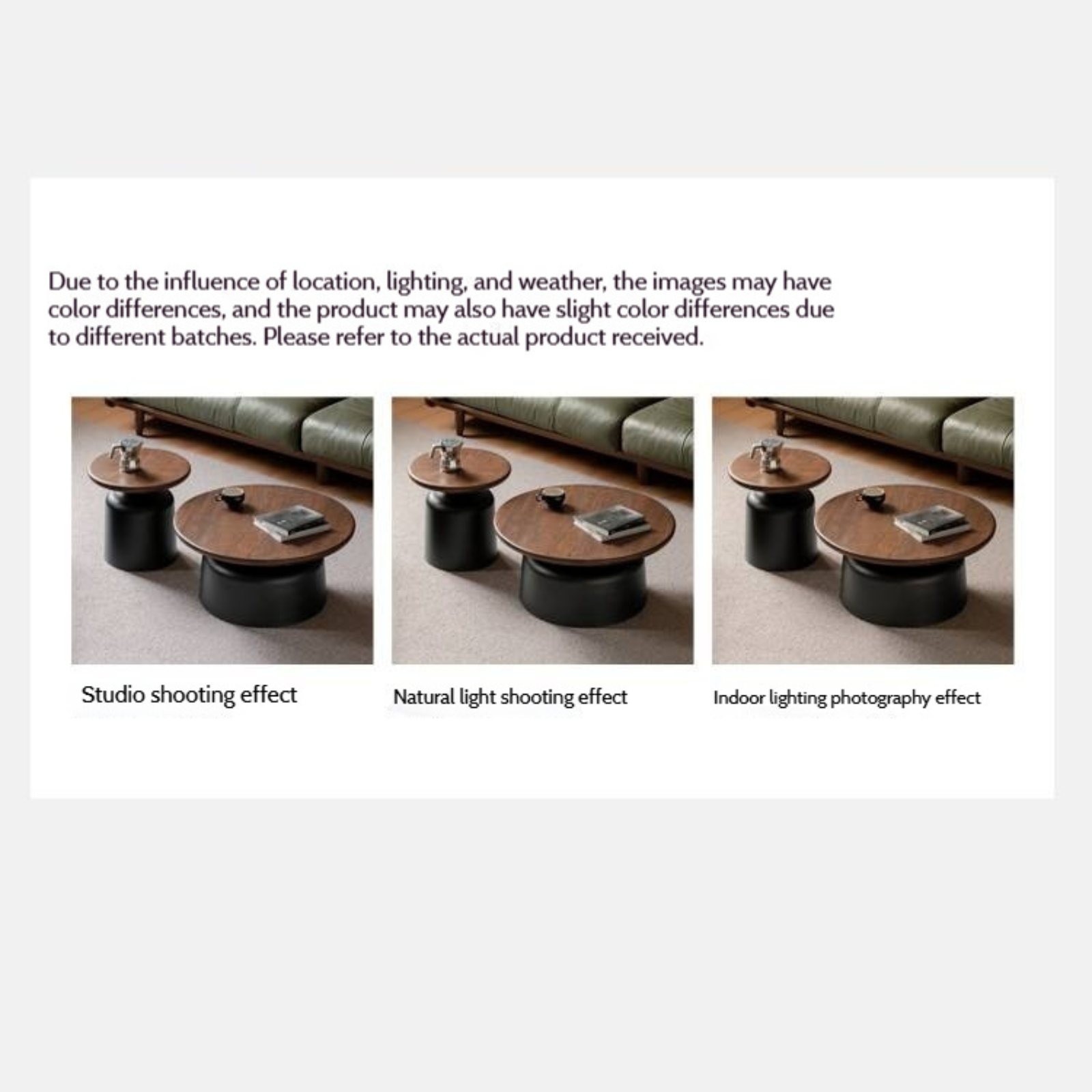 Black Walnut Solid Wood Italian Light Luxury Tea Table
