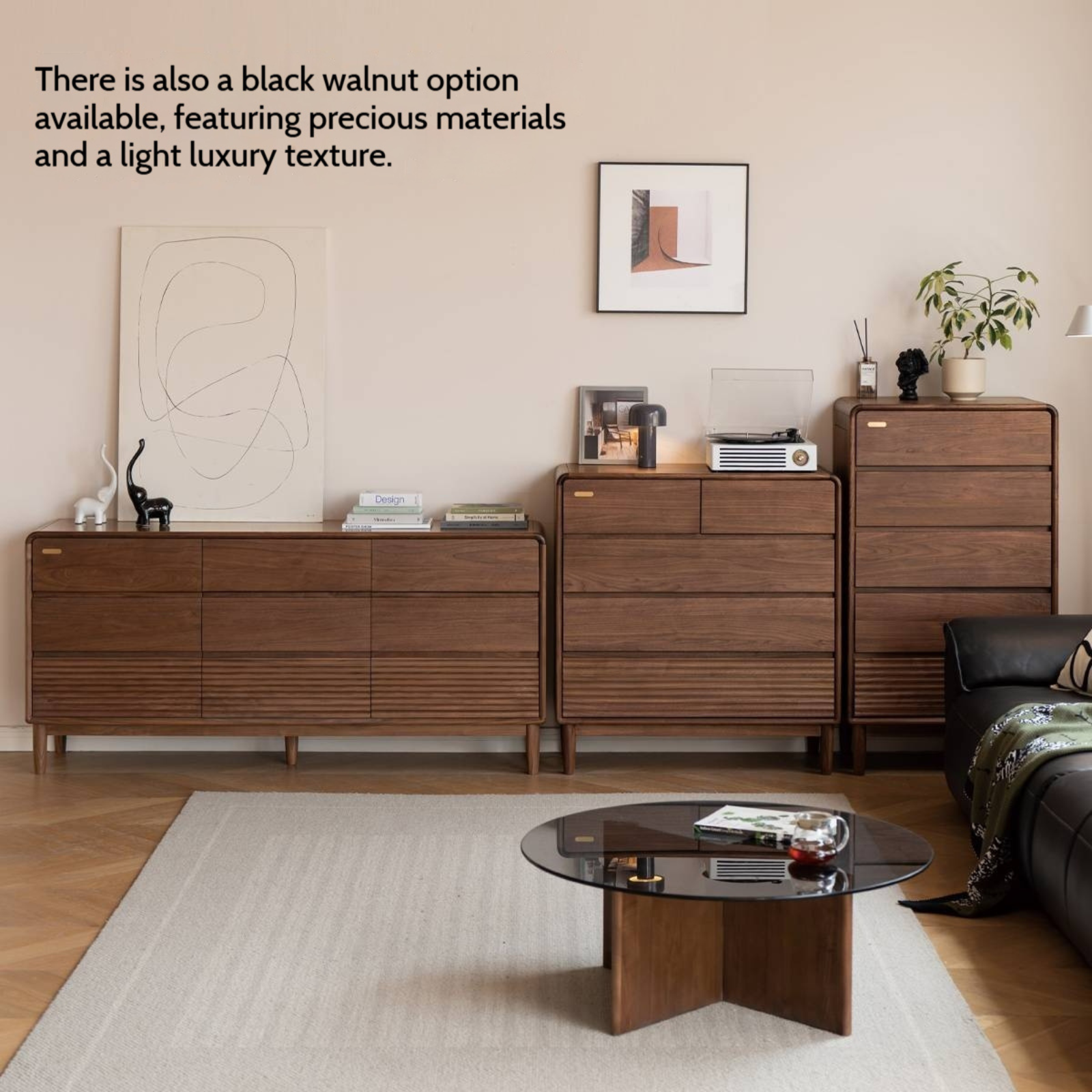 Cypress Solid Wood Modern Chest of Drawers