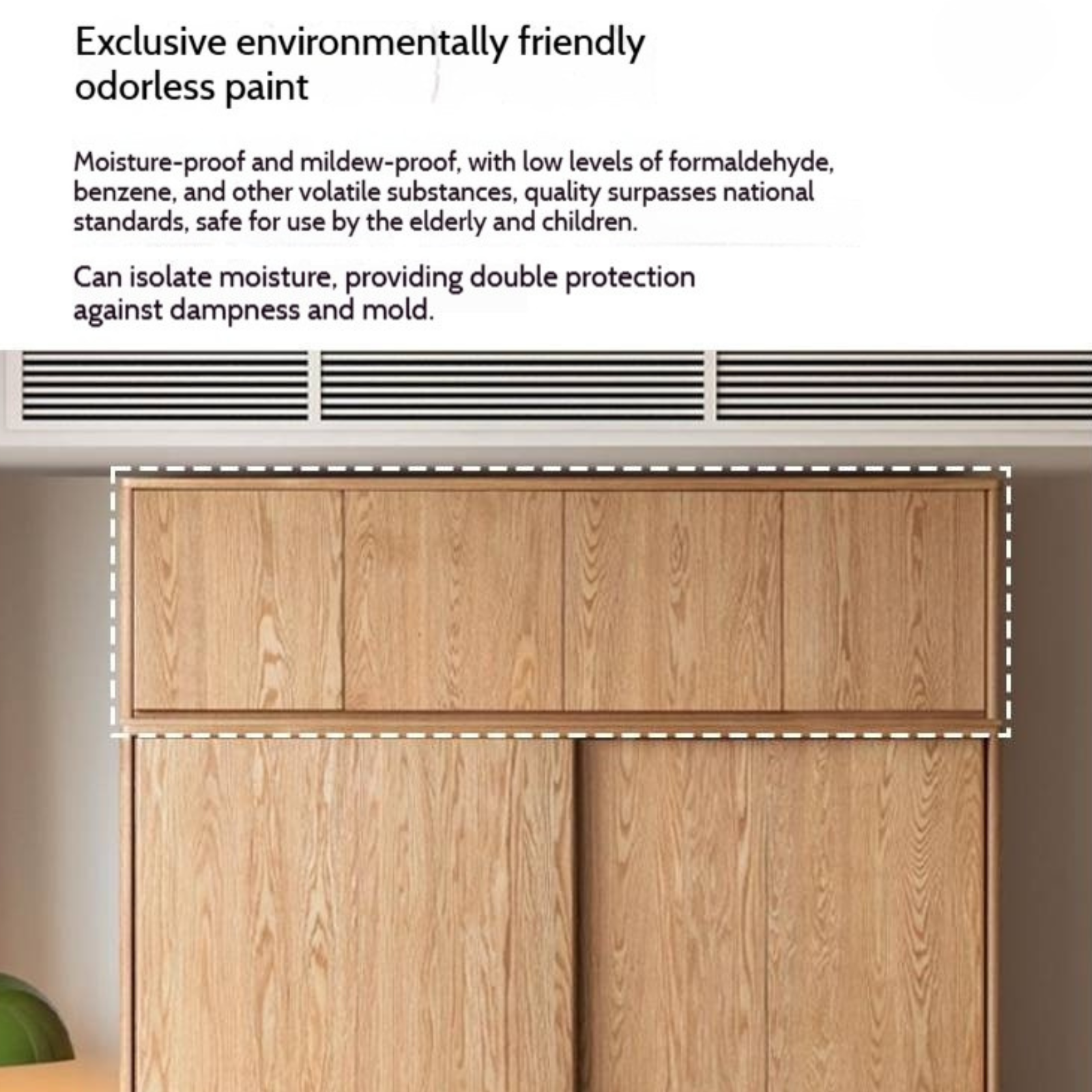 Oak, Ash, Cherry Solid Wood Modern Simple Wardrobe Top