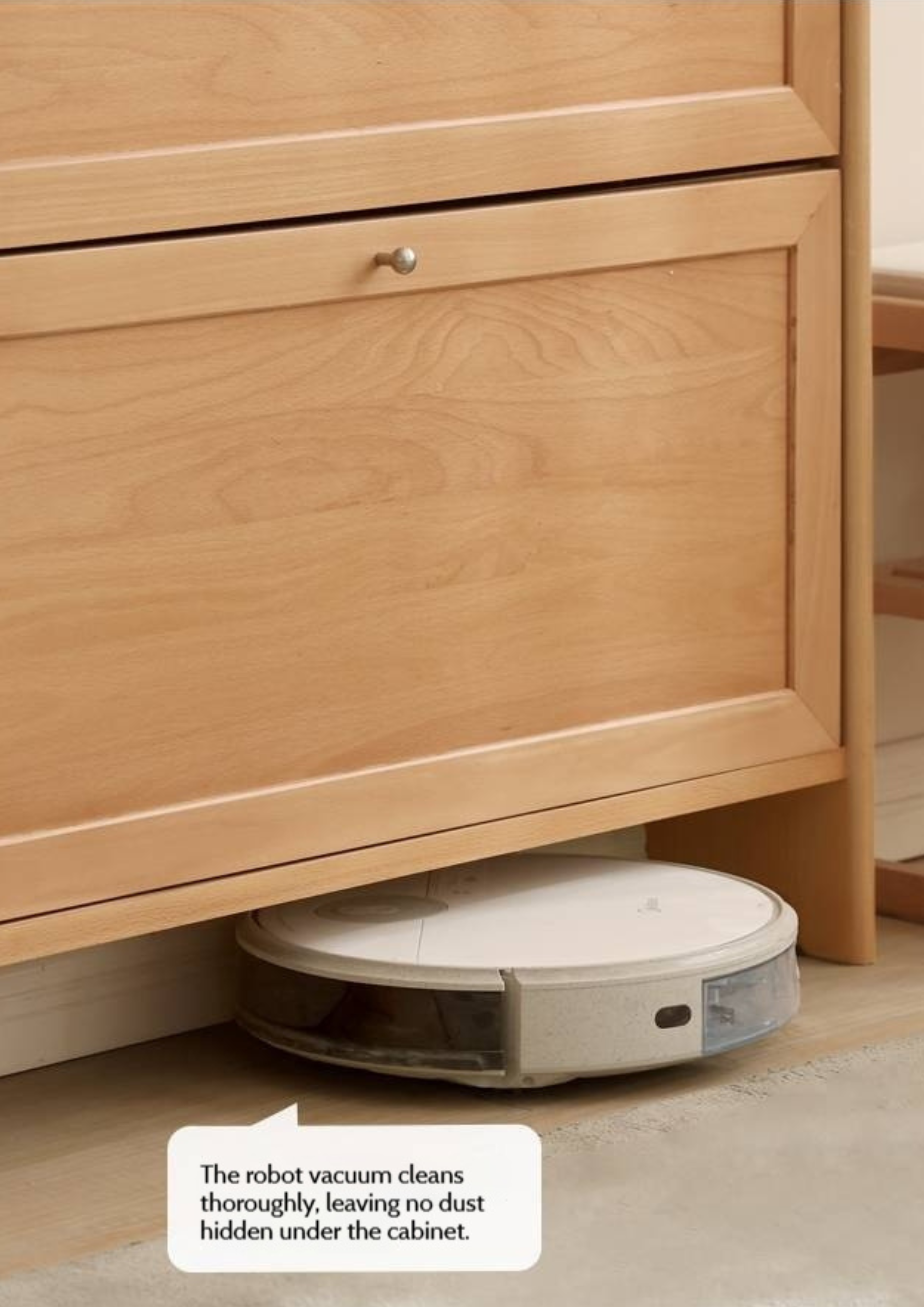 Beech Solid Wood Ultra-Thin Flip Bucket Shoe Cabinet