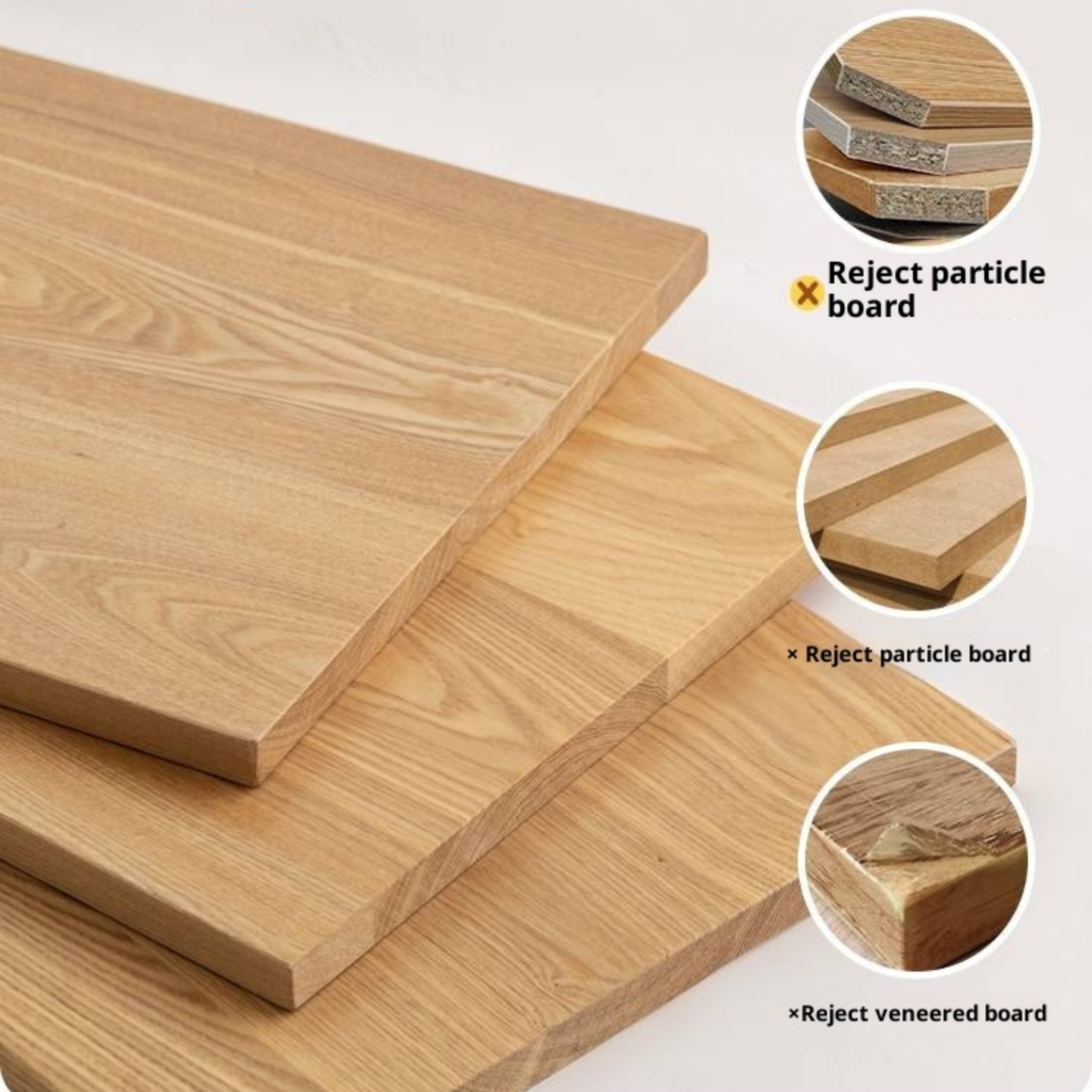 Oak Solid Wood Side Cabinet, Six-Drawer Chest.