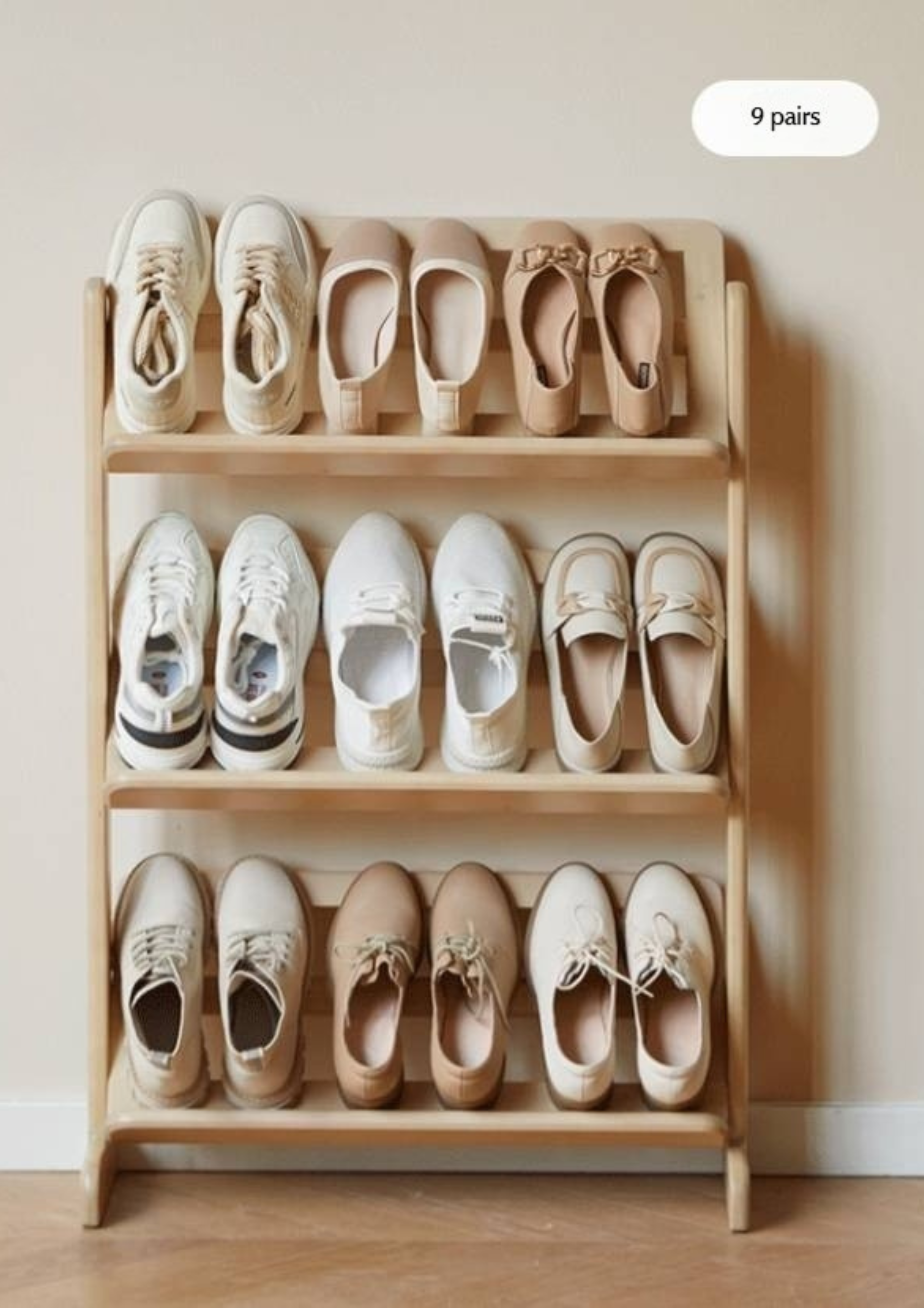 Birch, Beech Solid Wood Multi Layer Ultra Thin Shoe Racks