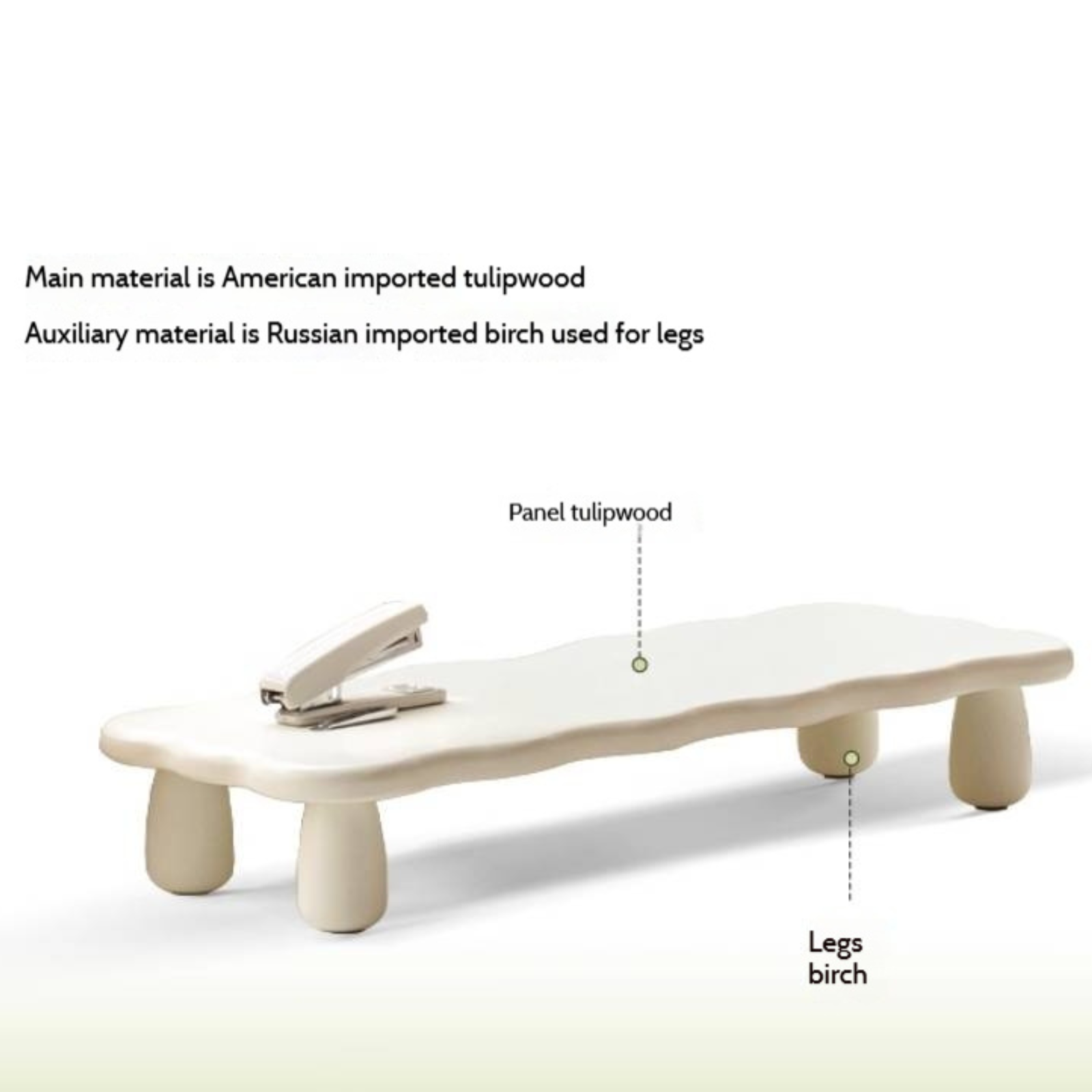 Tulipwood Solid Wood Computer Desktop, Storage Rack