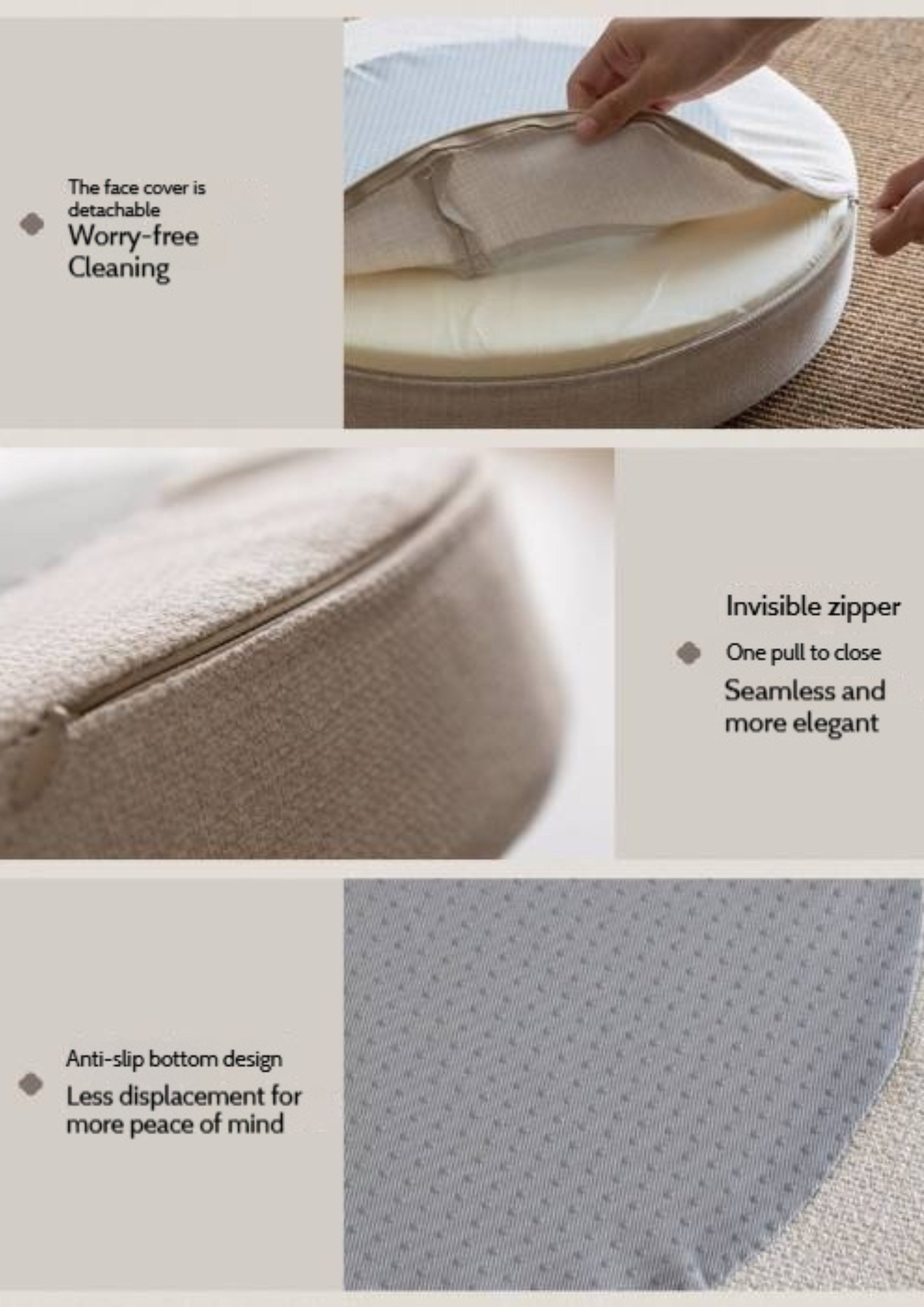 Ash Solid Wood Round Coffee Table