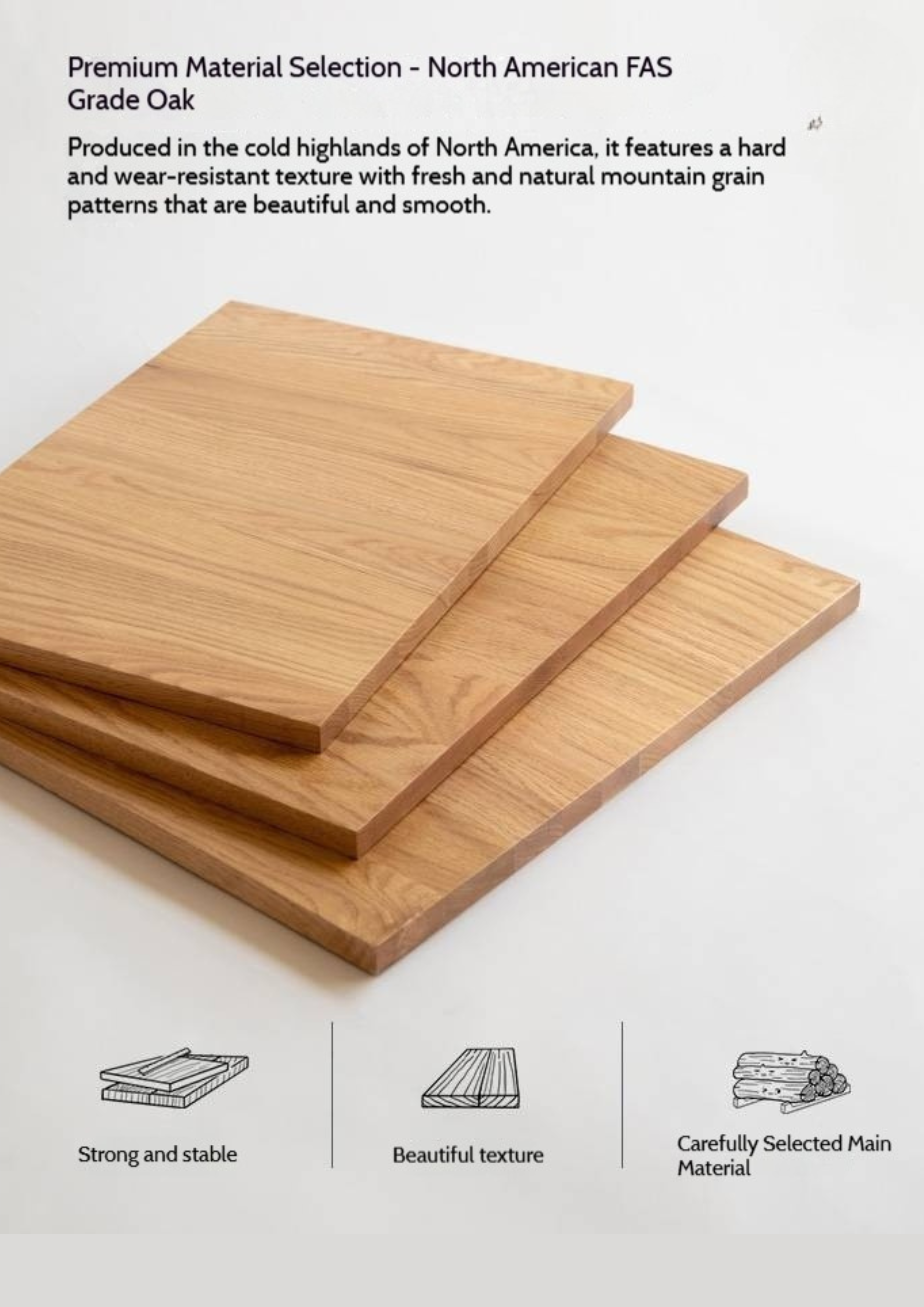 Oak, Ash Solid Wood Nordic Rock Slab Shoe Cabinet