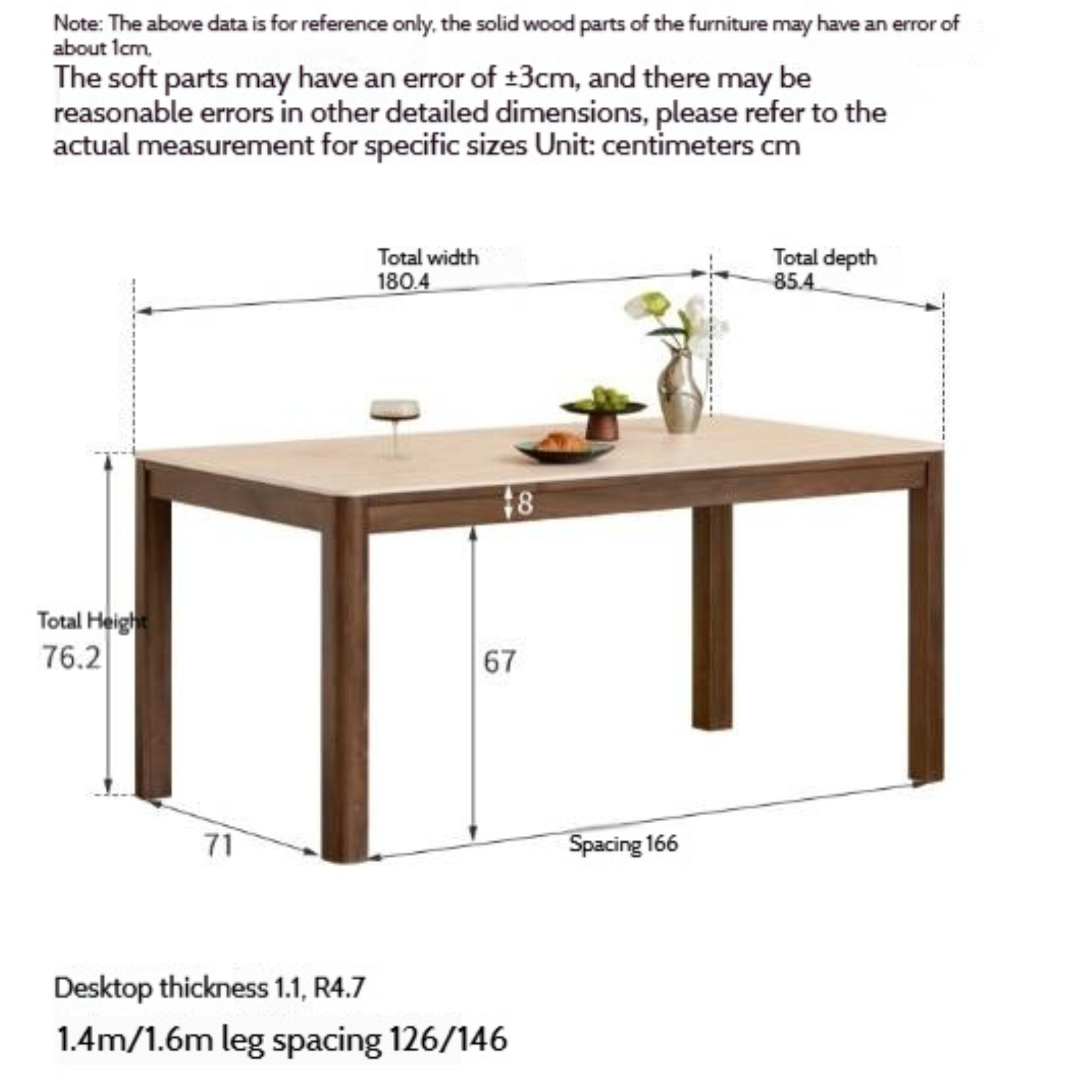 Black Walnut Solid Wood Light Luxury Style Rock Plate Dining Table