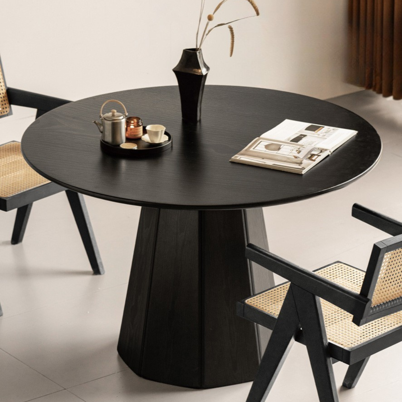 Ash Solid Wood Modern Minimalist Style Dining Table