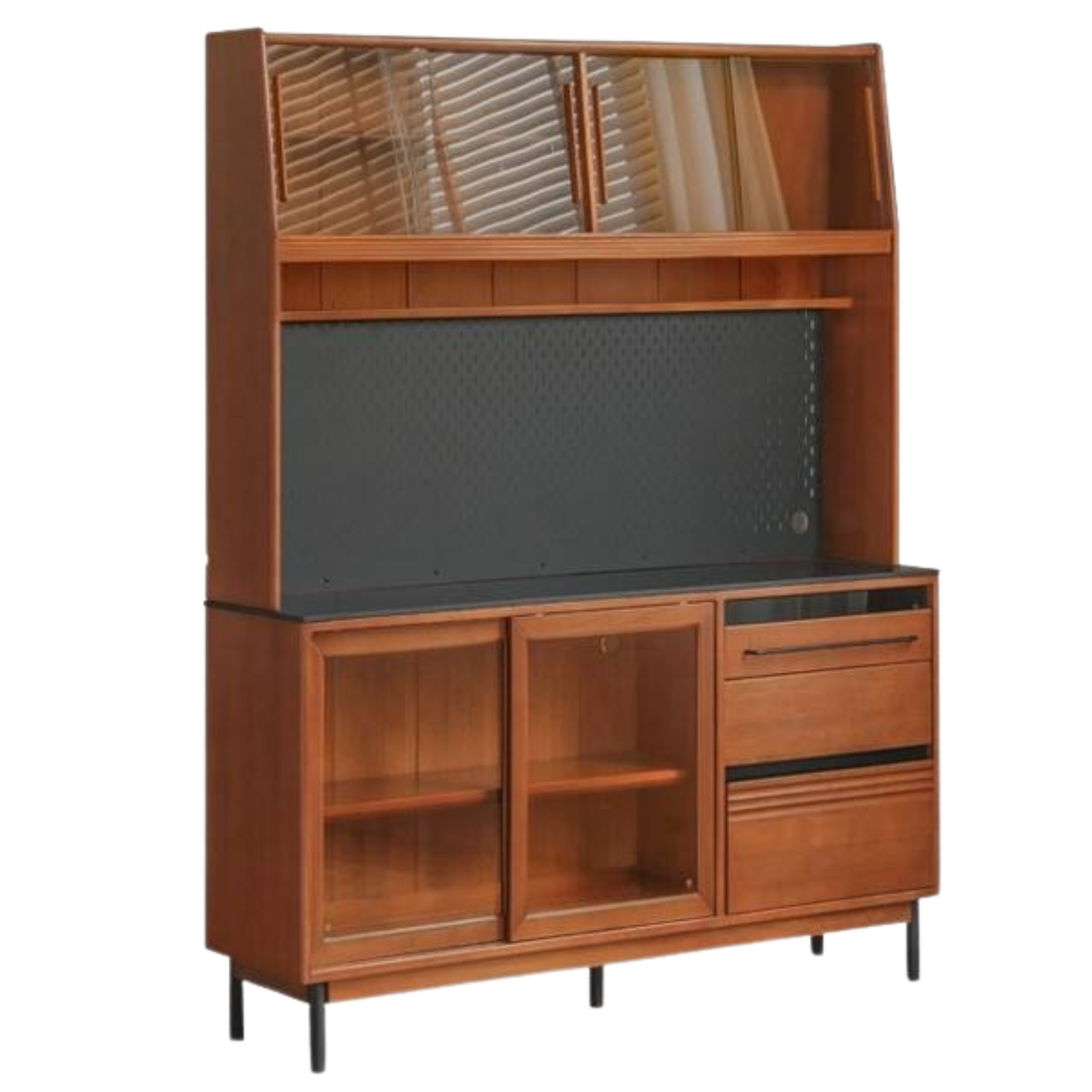 Poplar Solid Wood Antique Style Dining Cabinet