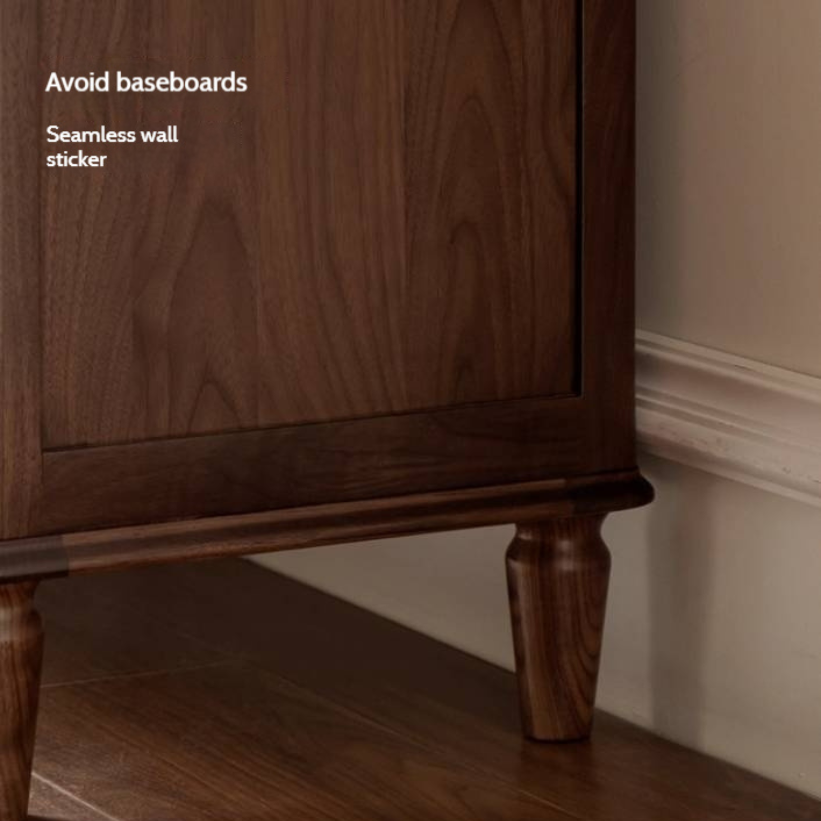 Black Walnut Solid Wood American Retro Chest of Drawers