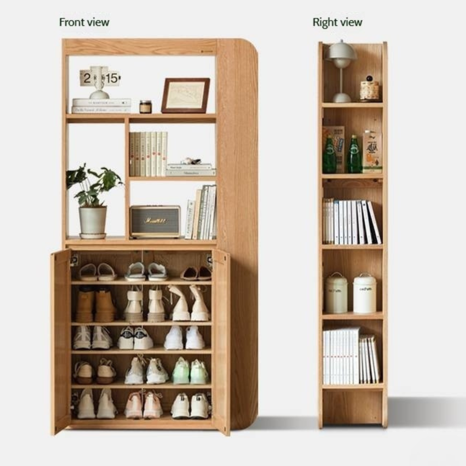 Oak, Ash Solid Wood Partition Cabinet