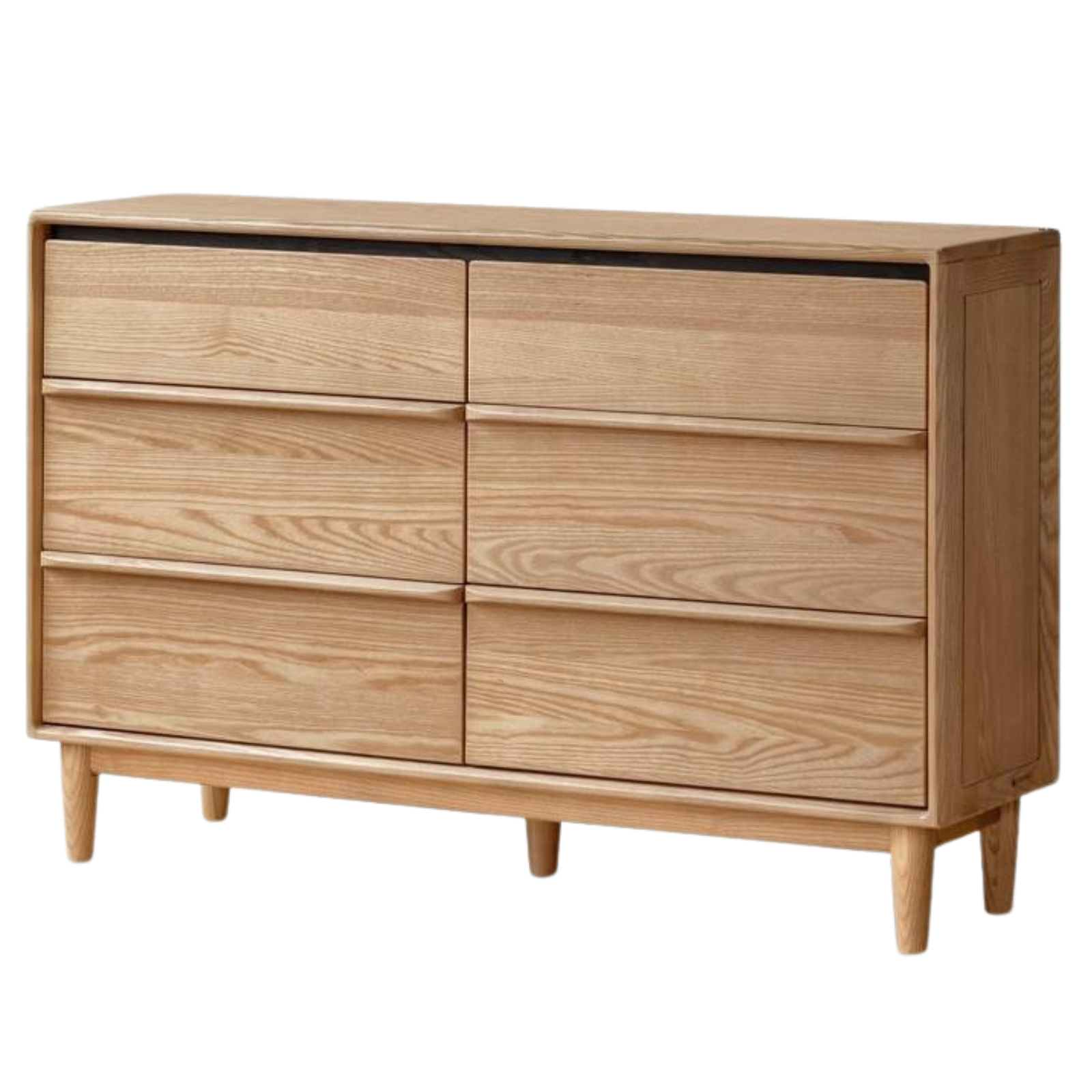 Ash Solid Wood Storage Drawer Cabinet