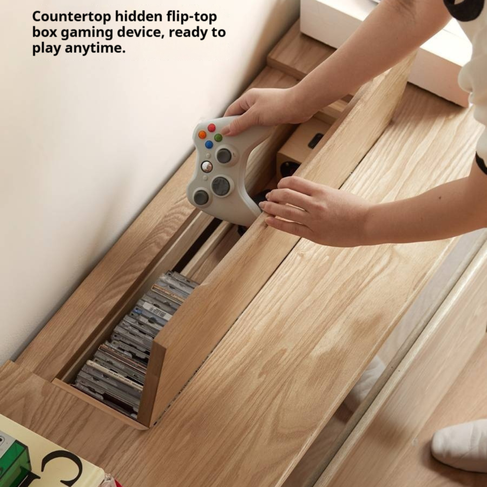 Ash Solid Wood Modern TV Cabinet