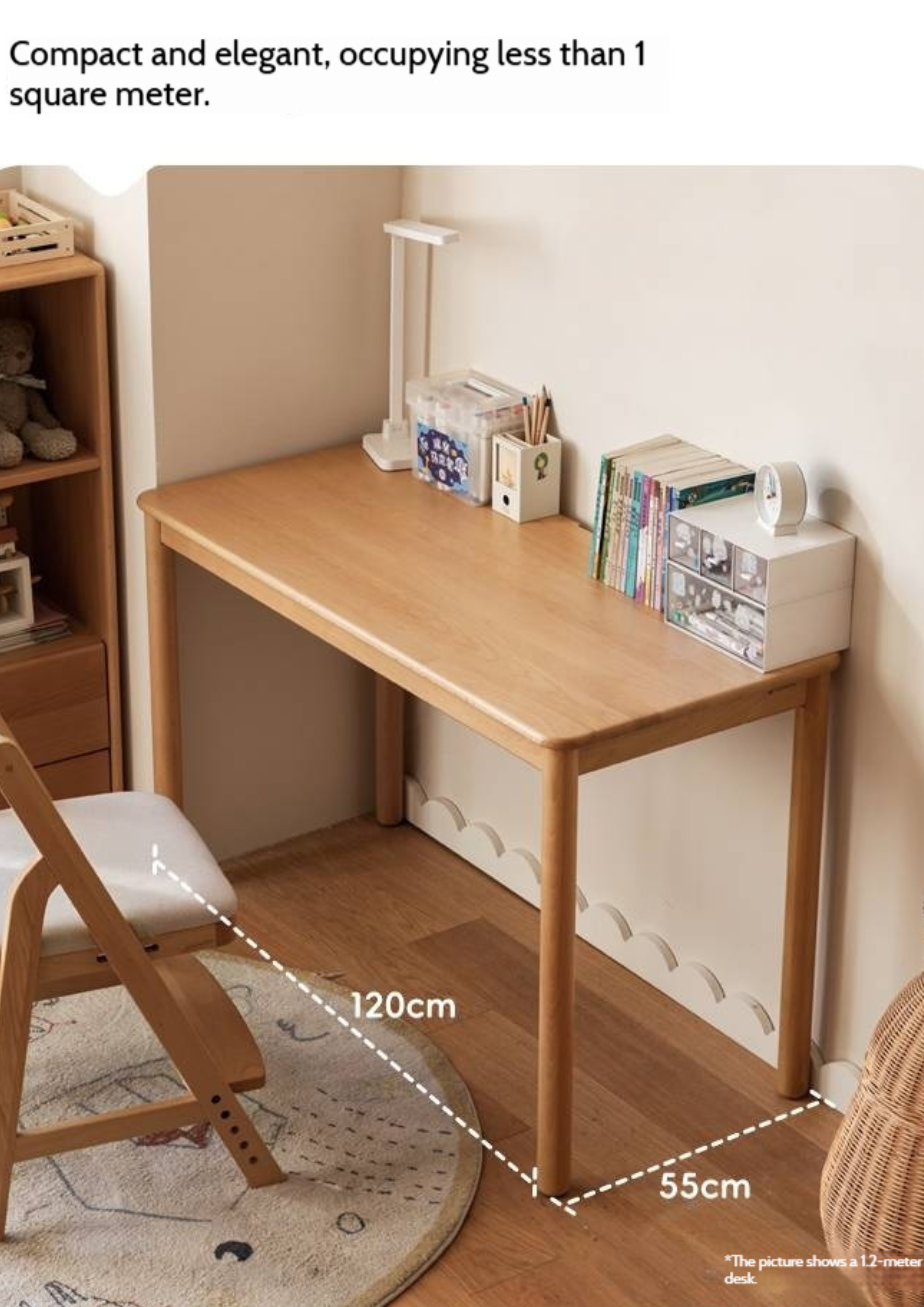 Beech Solid Wood Children's Study Table
