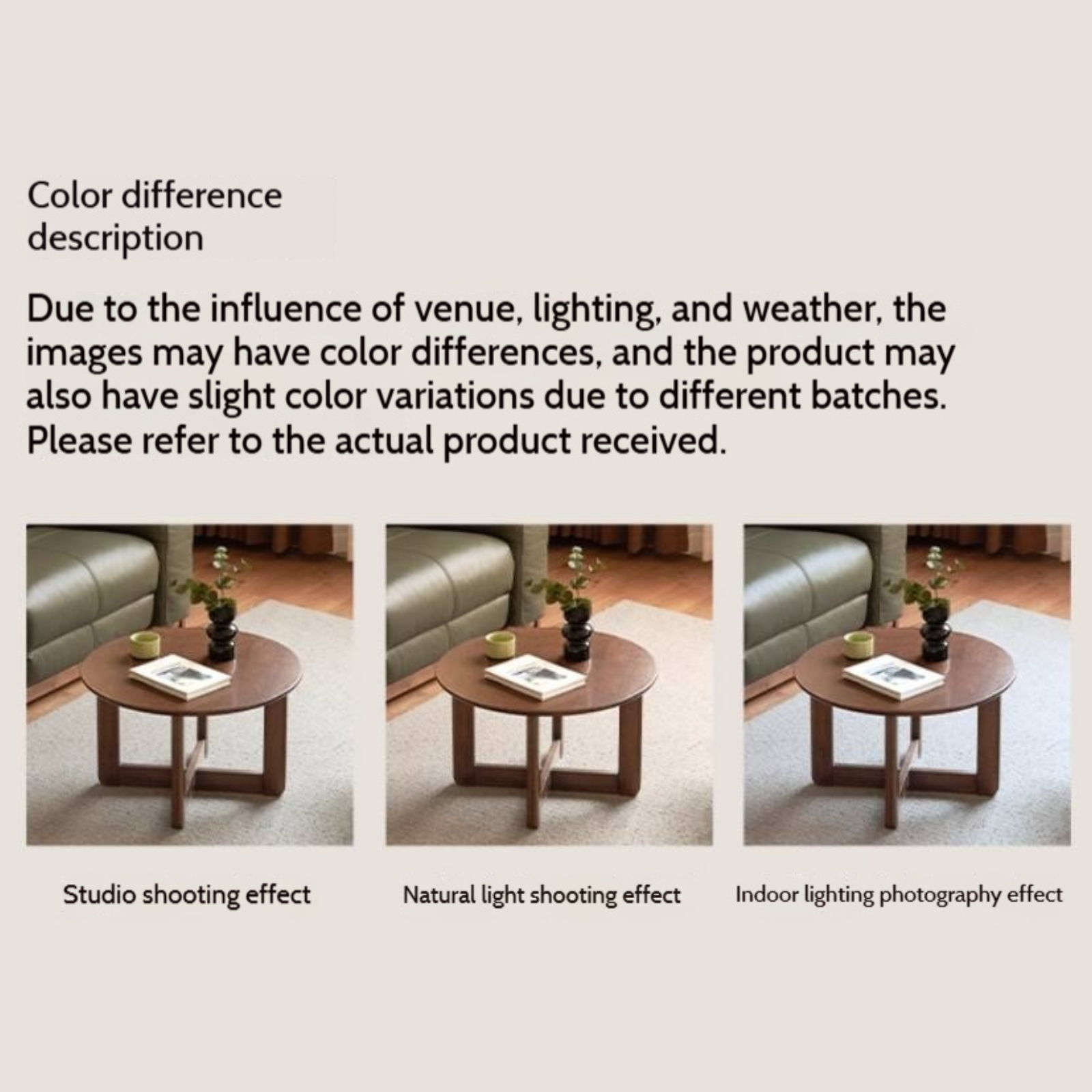 Sandalwood, Oak Solid Wood Modern Coffee Table