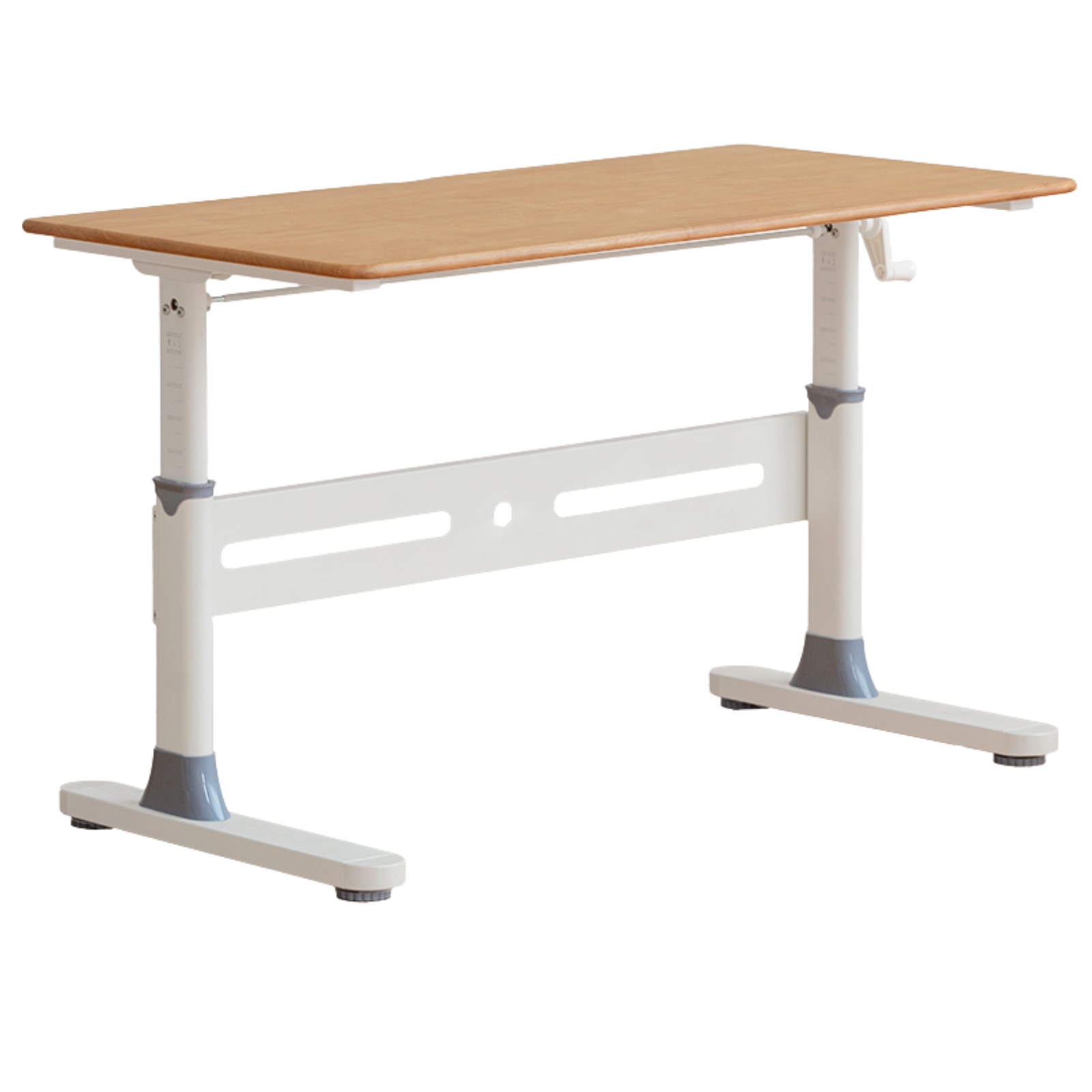 Beech, Solid Rubberwood Solid Wood Kids Liftable Desk
