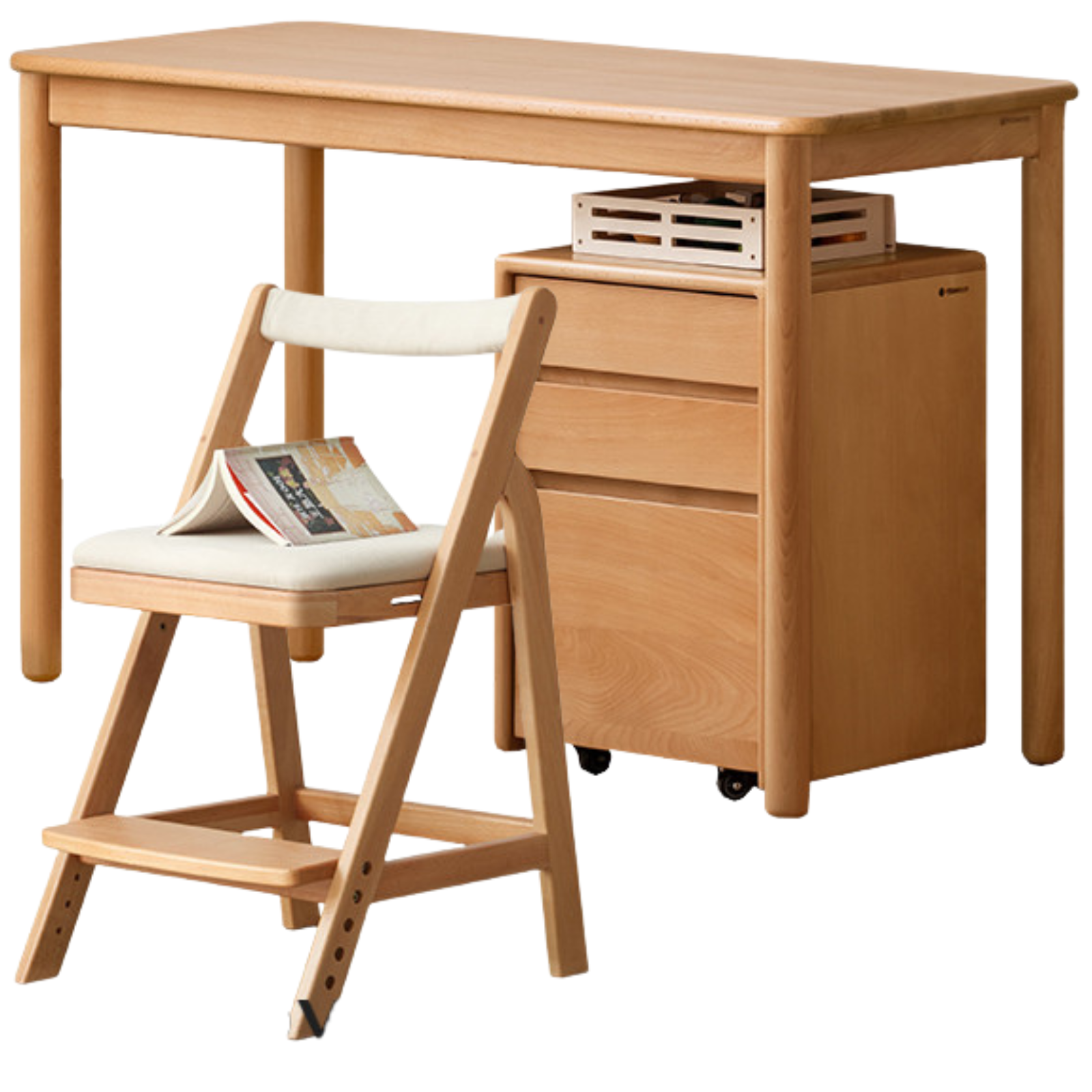 Beech Solid Wood Kids Study Table