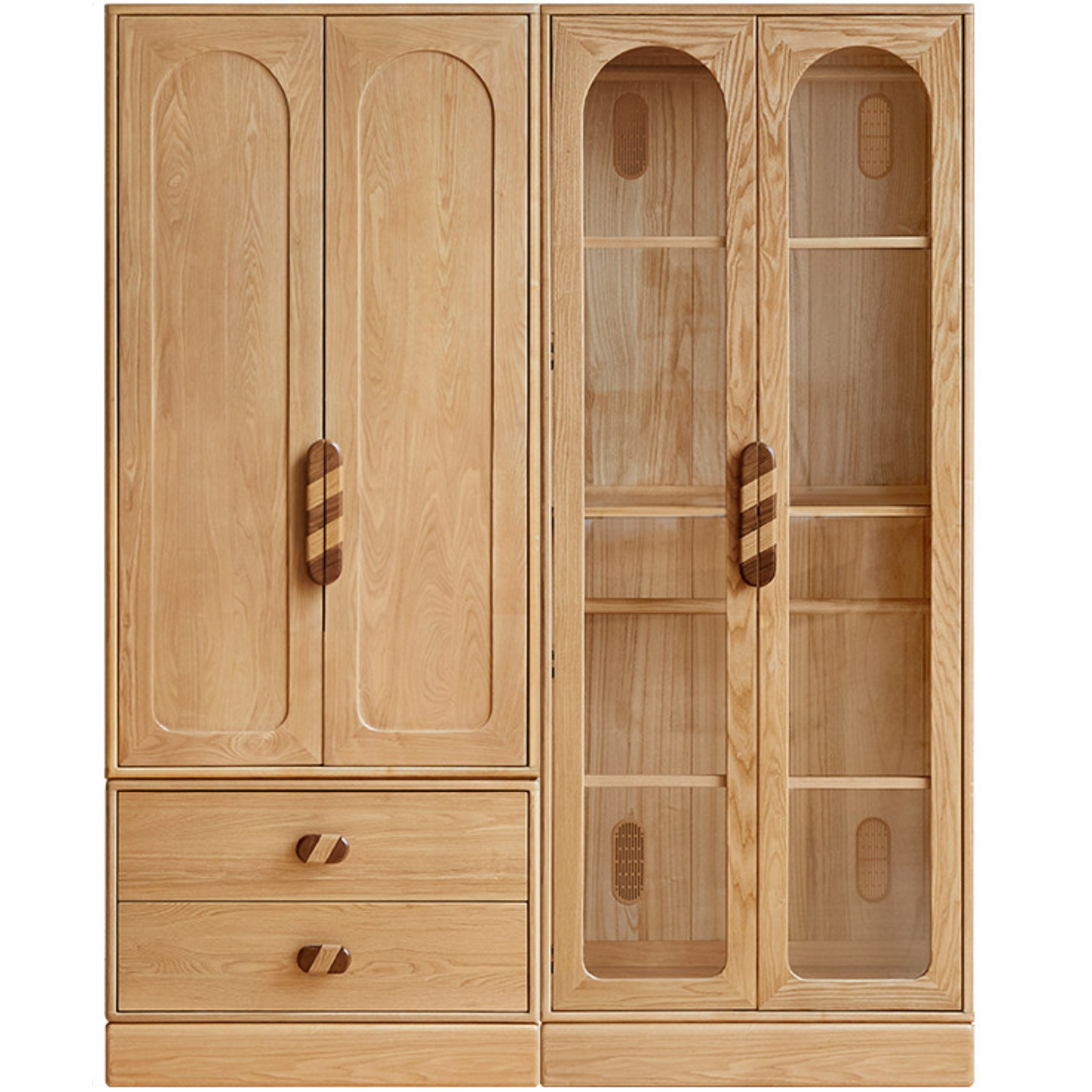 Oak Solid Wood Original Wood Style Children's Wardrobe