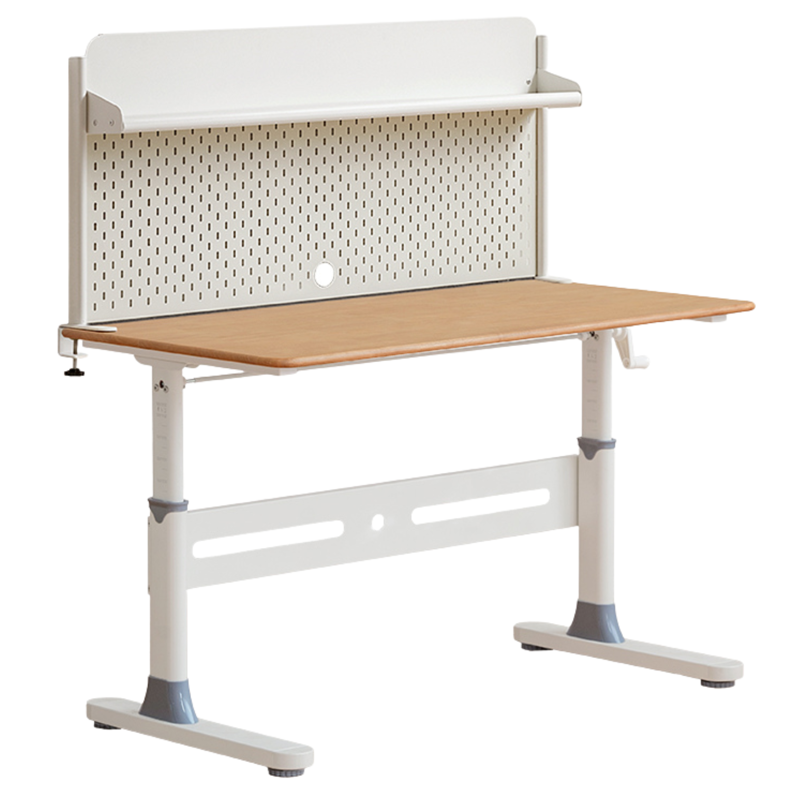Beech, Solid Rubberwood Solid Wood Kids Liftable Desk